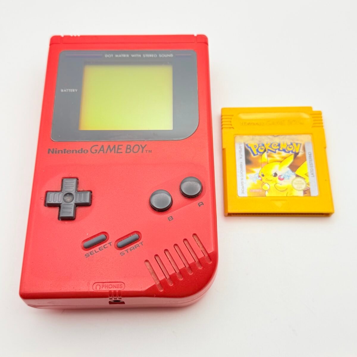 NINTENDO GAME BOY CLASSIC ROSSO + POKÉMON GIALLO - 100% ORIGINALE ITA - OTTIMO STATO