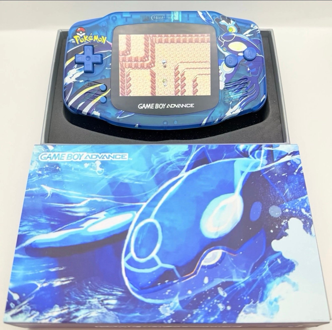 Game Boy Advance - IPS V4 - Kyogre (Batteria Fissa USB-c)