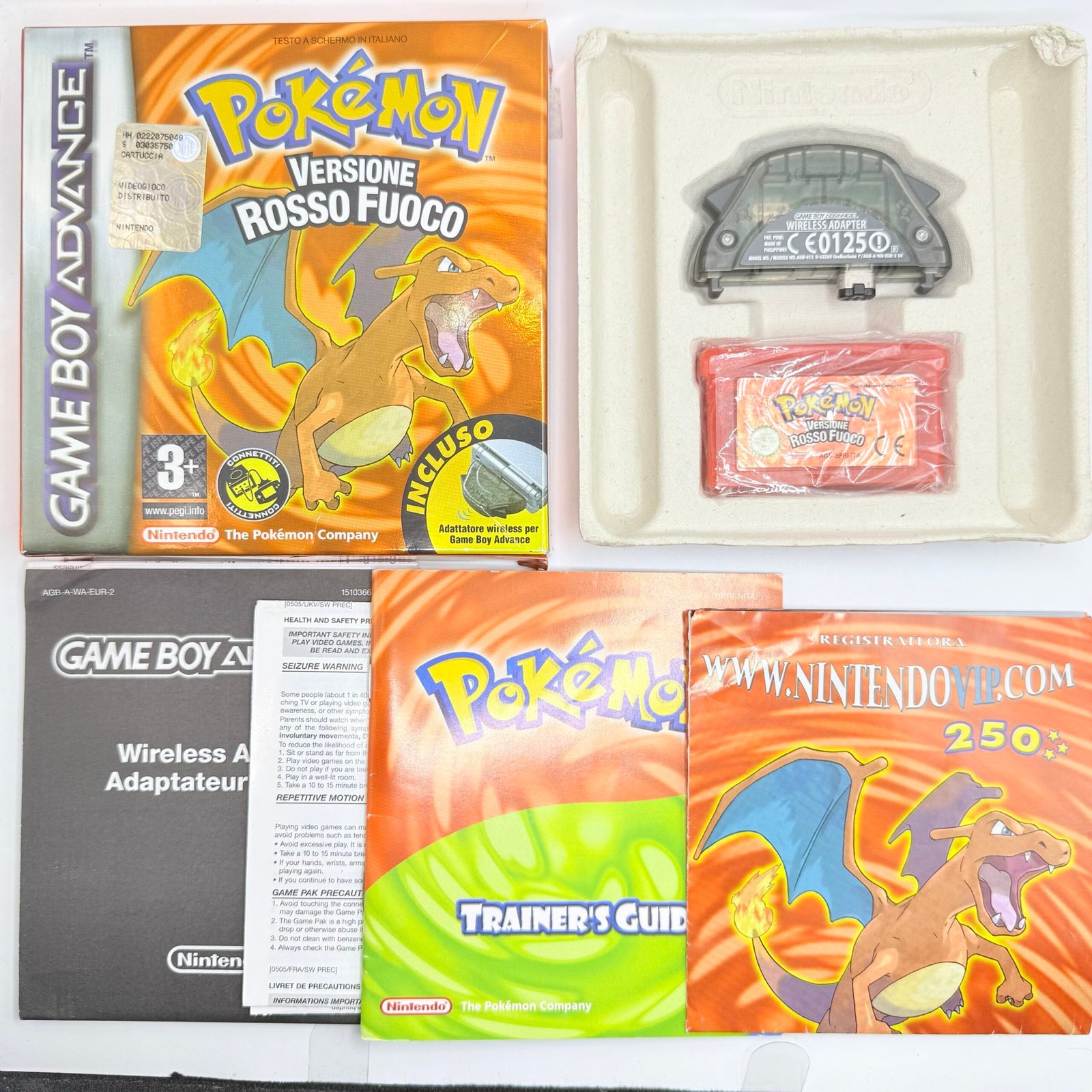 POKEMON ROSSO FUOCO GAME BOY - 100% ORIGINALE ITA - 100% COMPLETO - ITALIANO