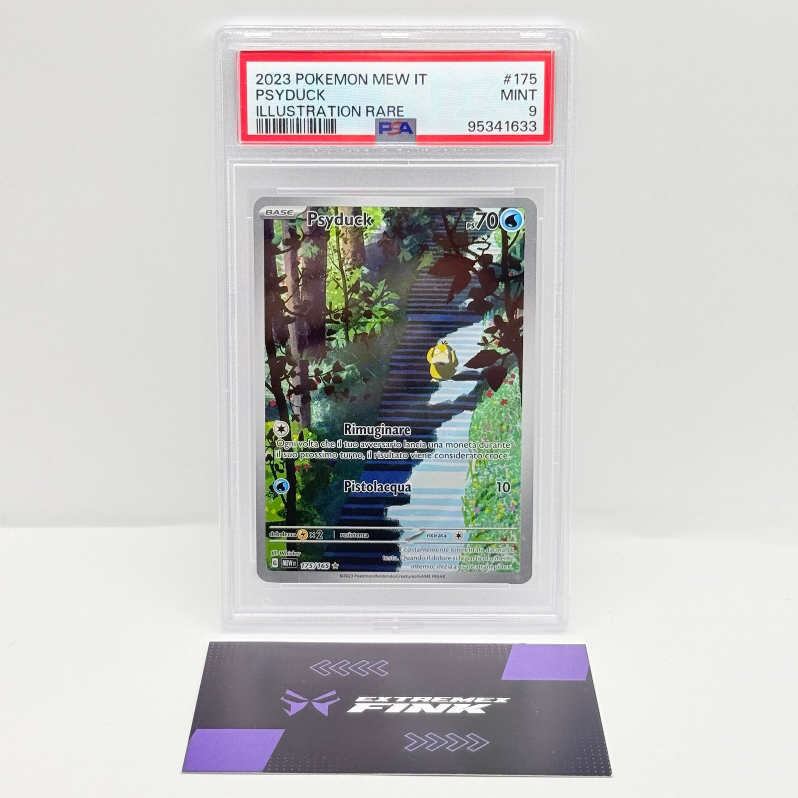CARTA POKÉMON PSYDUCK (ILLUSTRAZIONE) 175/165 2023 -MEW 151- ITA - PSA 9