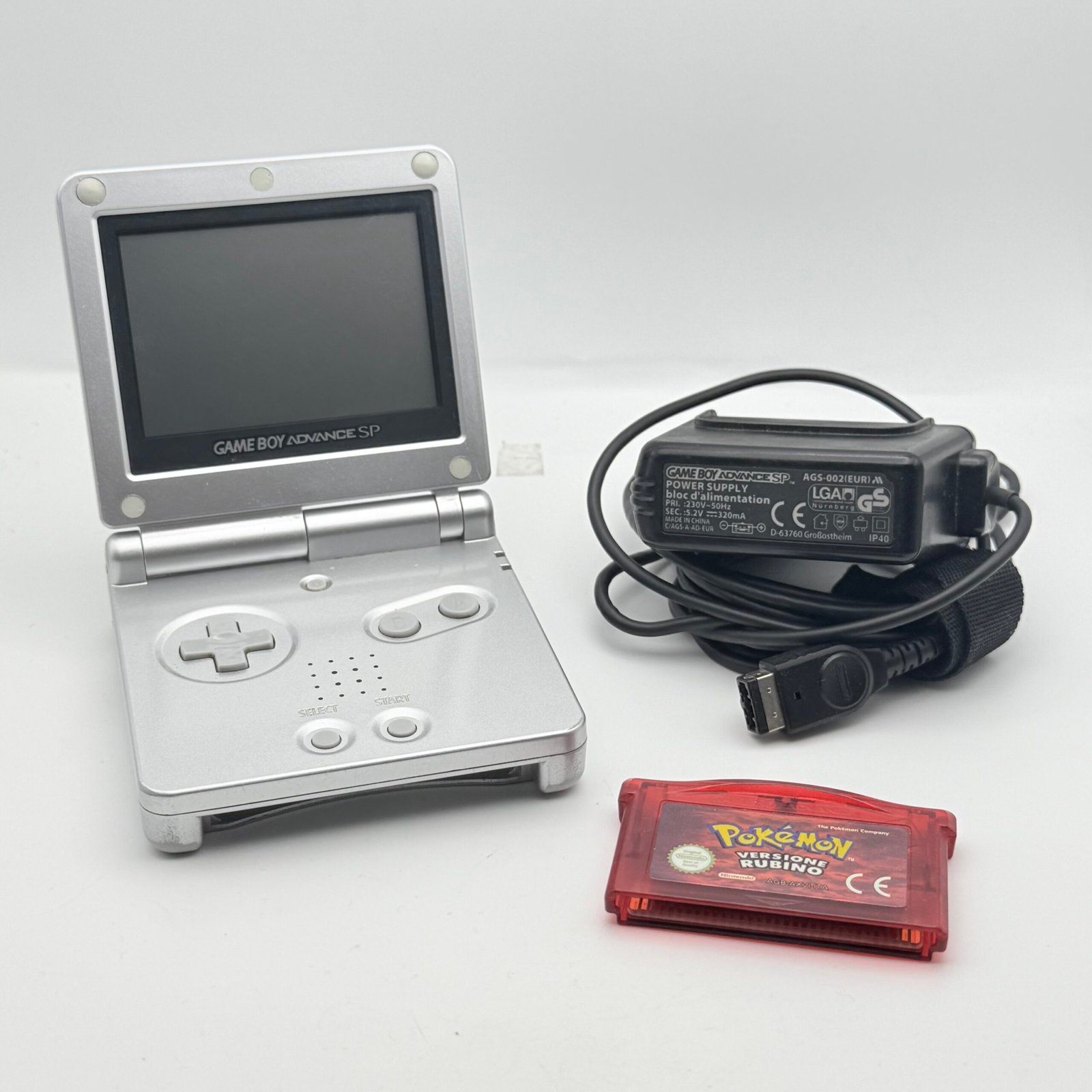 NINTENDO GAME BOY ADVANCE SP + POKÉMON RUBINO ORIGINALE ITA - OTTIMO STATO