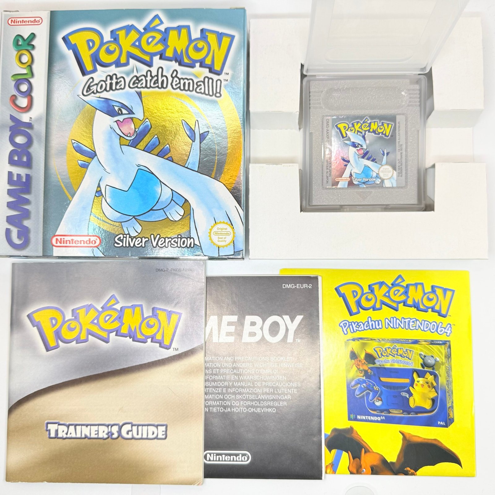 POKEMON SILVER GAME BOY - 100% ORIGINAL 100% ENGLISH - BOXED - FANTASTIC !!