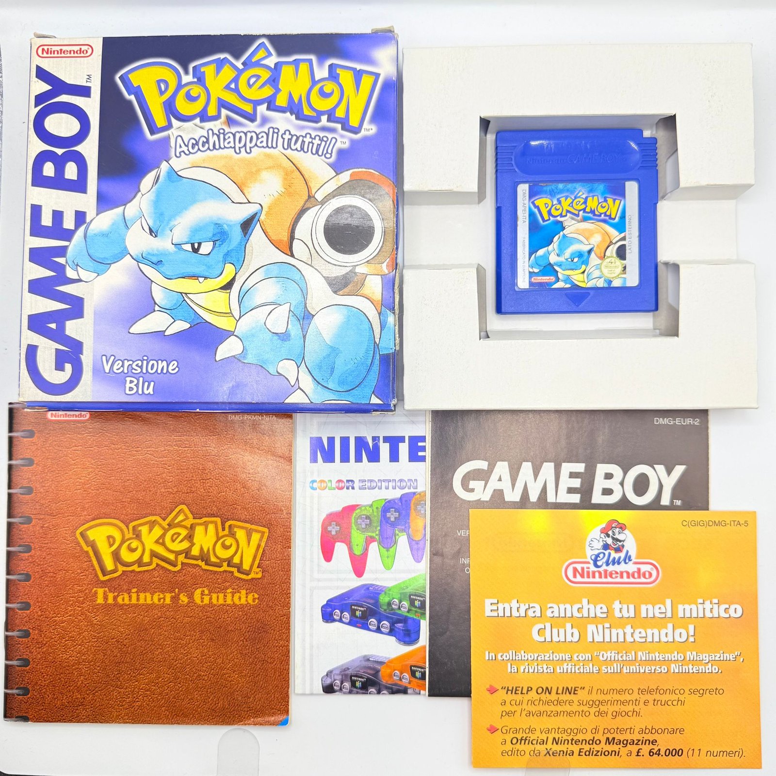 POKÉMON BLU (1998) 100% ORIGINALE - ITA - BOXATO - 100% COMPLETO - OTTIMO STATO
