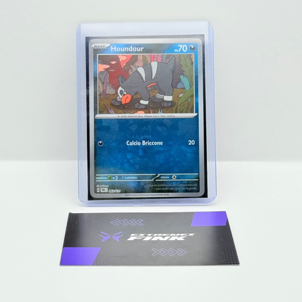 CARTA POKEMON CARD - HOUNDOUR 062/131- ITA - MASTERBALL HOLO - NEAR MINT