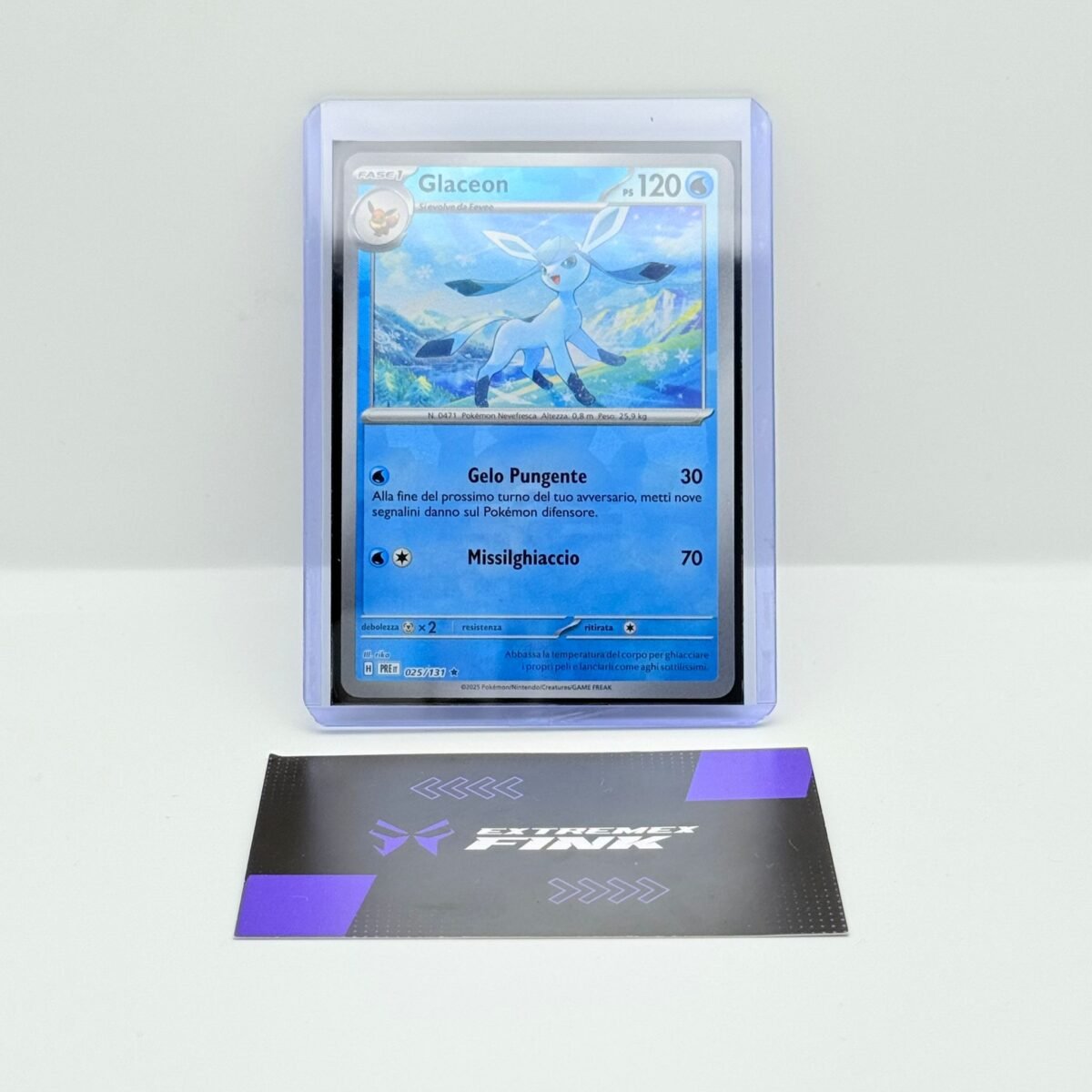 CARTA POKEMON CARD - GLACEON 025/131- ITA - POKEBALL HOLO - NEAR MINT