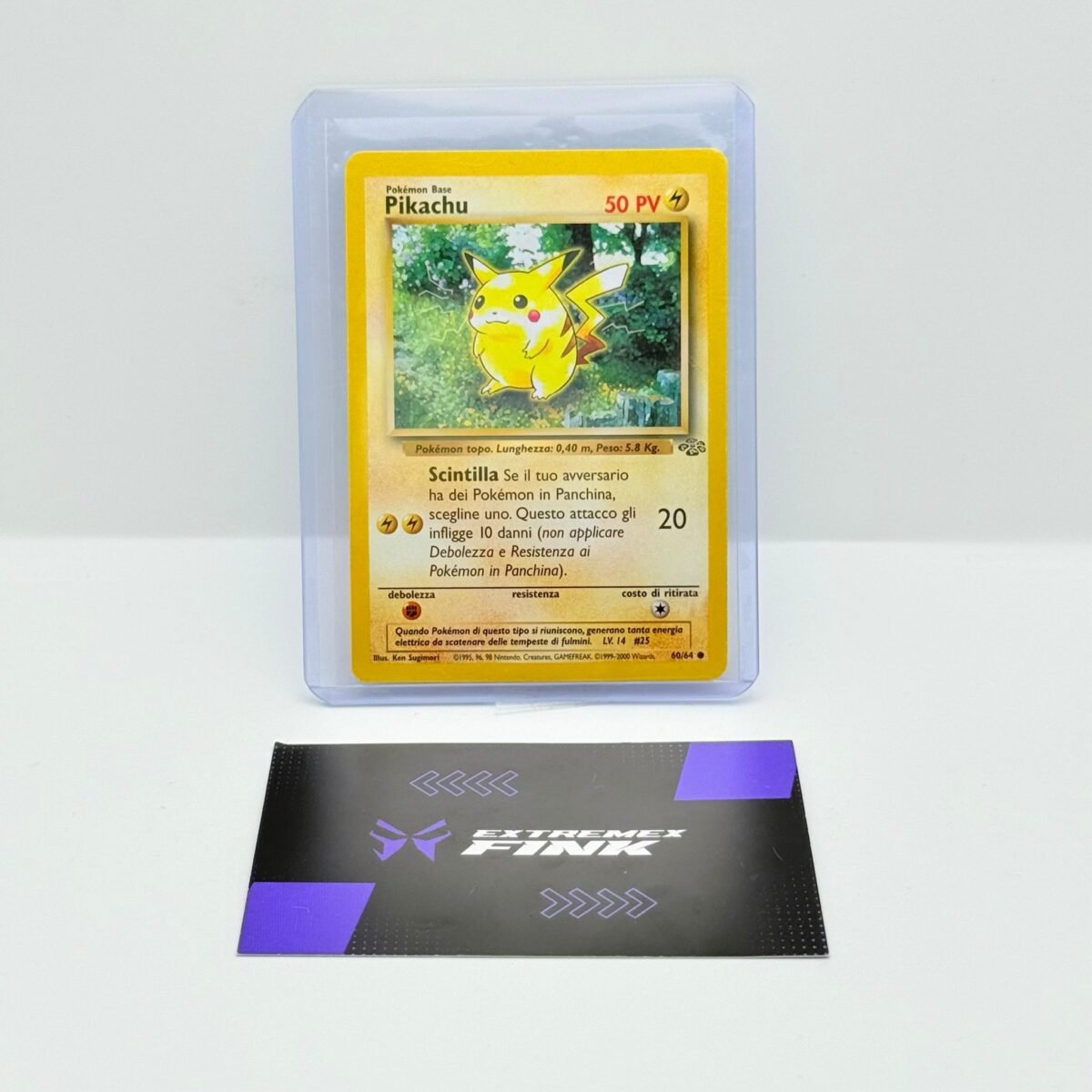 CARTA POKEMON CARD - PIKACHU 60/64 - ITA - JUNGLE UNLIMITED - NEAR MINT