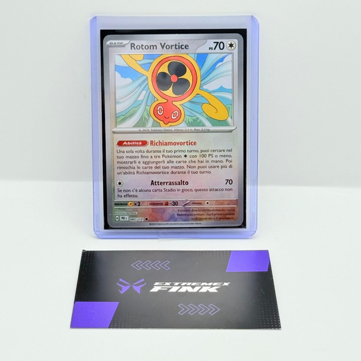 CARTA POKEMON CARD - ROTOM VORTICE 085/131- ITA - MASTERBALL HOLO - NEAR MINT