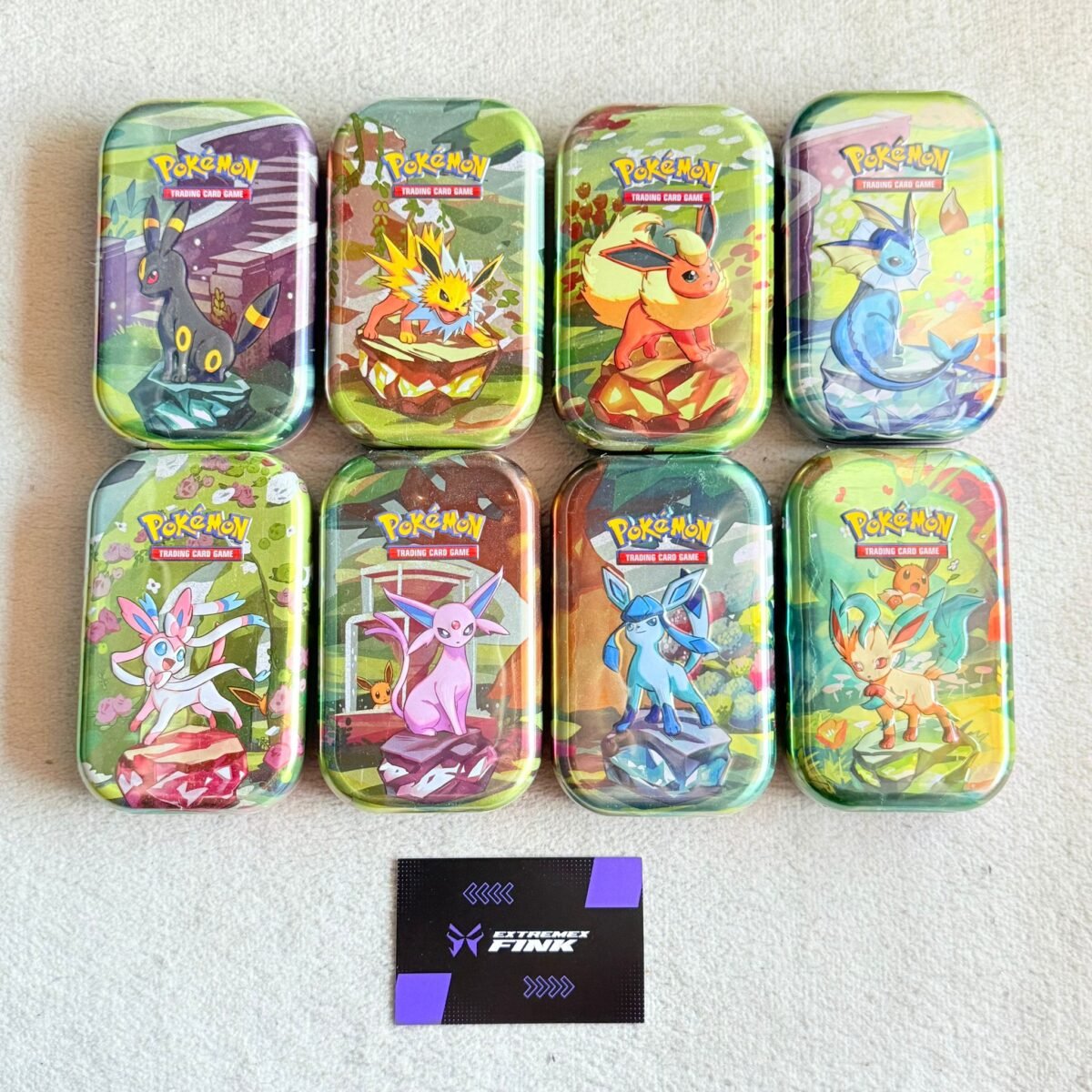🇮🇹 8 x MINI TIN - ARTSET COMPLETO POKEMON EVOLUZIONI PRISMATICHE - ITA -SEALED