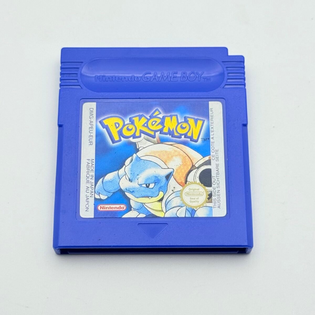 POKEMON BLUE GAME BOY - 100% ORIGINAL PAL EUR - NEW BATTERY - ENGLISCH -PERFECT
