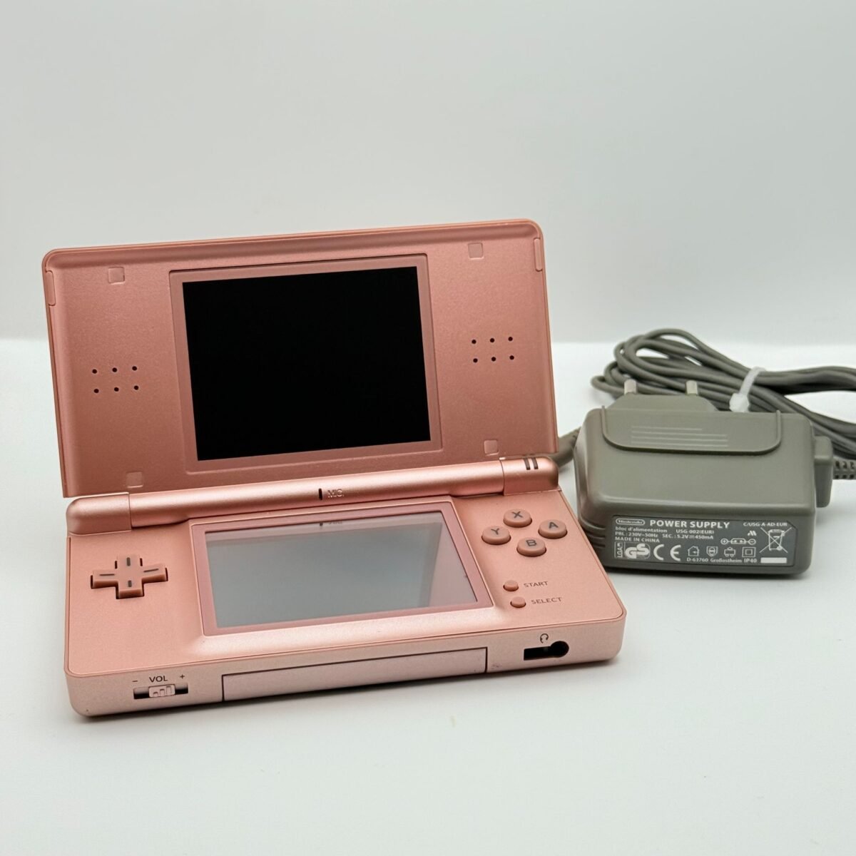 NINTENDO DS LITE ROSÉ - RICONDIZIONATO - SCOCCA NUOVA + CARICATORE ORIGINALE -