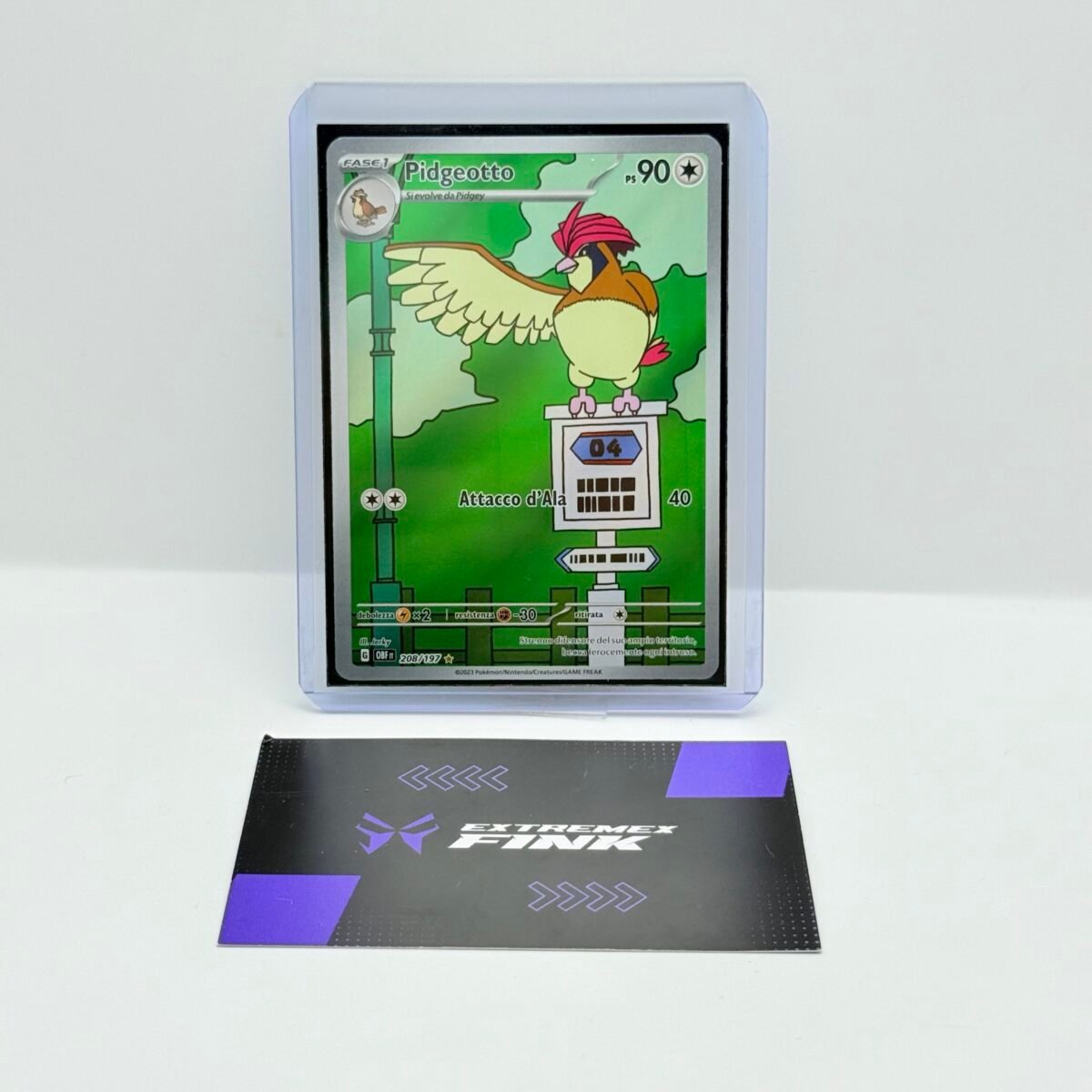CARTA POKEMON CARD - PIDGEOTTO 208/197 - ITA - OSSIDIANA INFUOCATA - NEAR MINT