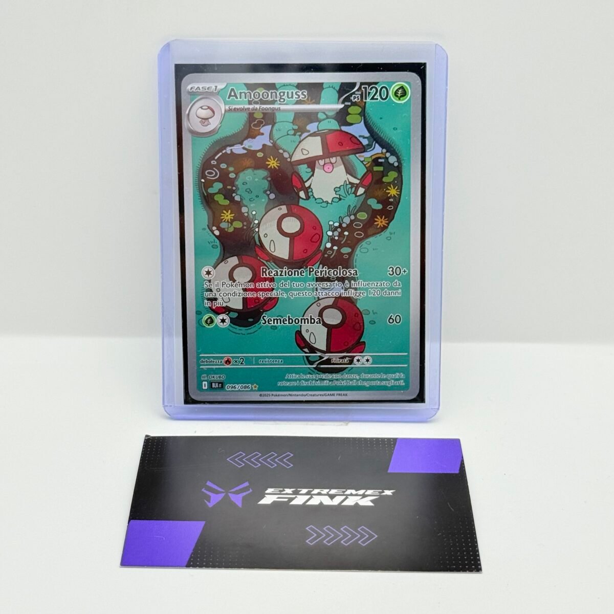 CARTA POKEMON CARD AMOONGUSS 096/086 - ITA - LUCE NERA - 2025 - NEAR MINT
