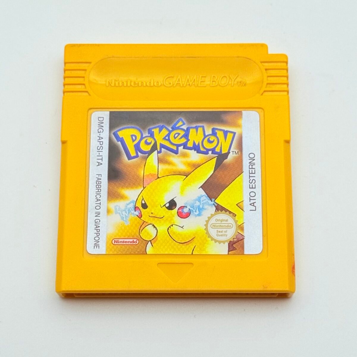 POKÉMON GIALLO GAME BOY - ORIGINALE ITALIANO - BATTERIA ORIGINALE OK - ADESIVO PERFETTO