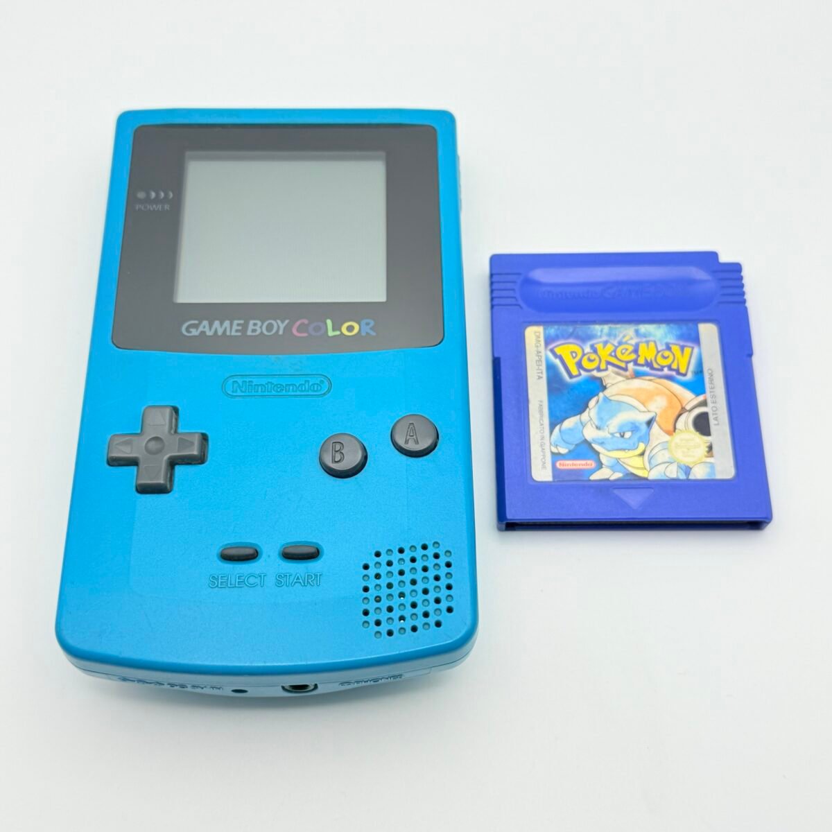 NINTENDO GAME BOY COLOR + POKÉMON BLU ORIGINALE ITA - SALVATAGGI FUNZIONANTI