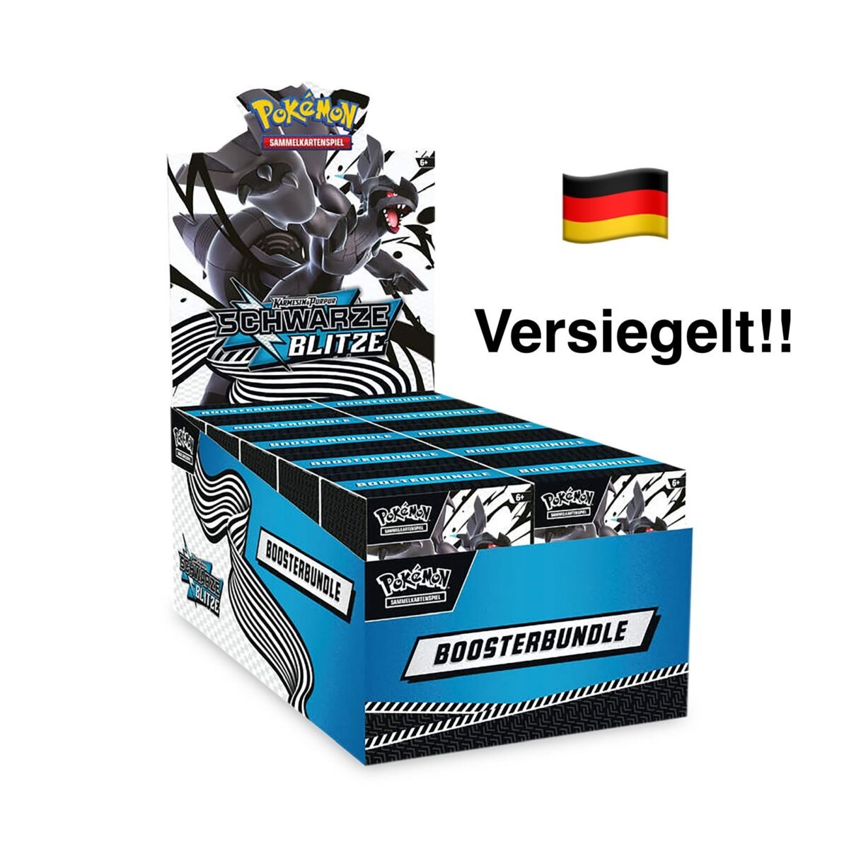 🇩🇪 POKEMON SCHWARZE BLITZE - 10x BOOSTER BUNDLE BOX - VERSIEGELT - PERFEKT