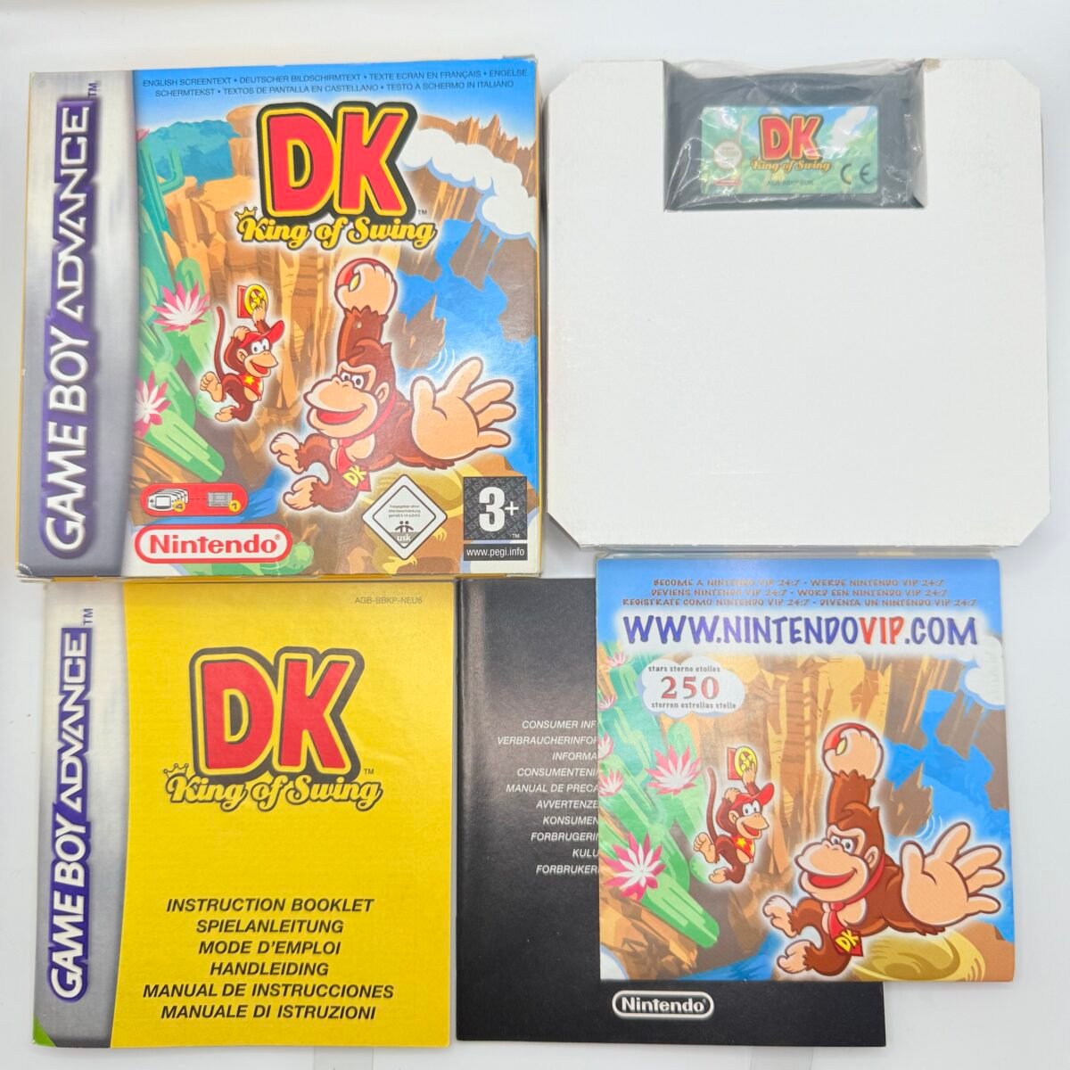 DK KING OF SWING - NINTENDO GAME BOY ADVANCE - 100% ORIGINALE PAL EUR - BOXATO