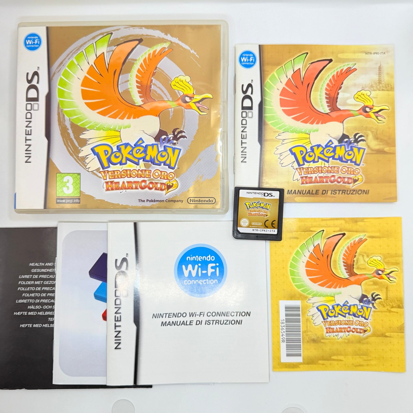 POKÉMON HEART GOLD - ORO - ITA - NINTENDO DS - COMPLETO - ORIGINALE - CODICE VIP DA GRATTARE