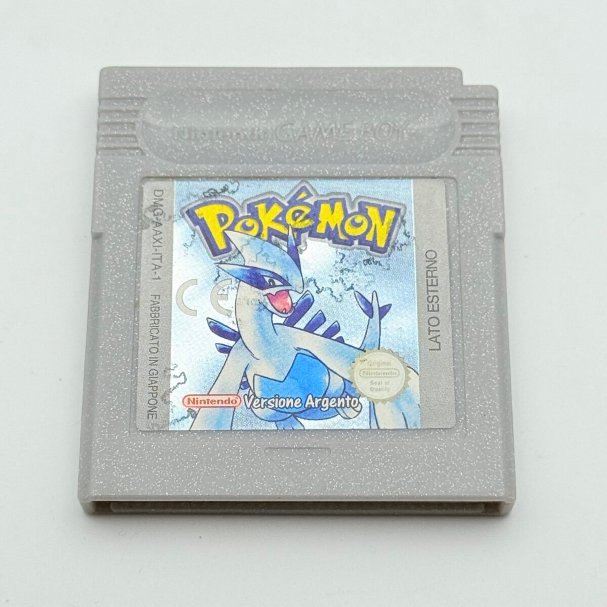 POKEMON ARGENTO GAME BOY - ORIGINALE ITALIANO - BATTERIA NUOVA -ADESIVO MEDIO