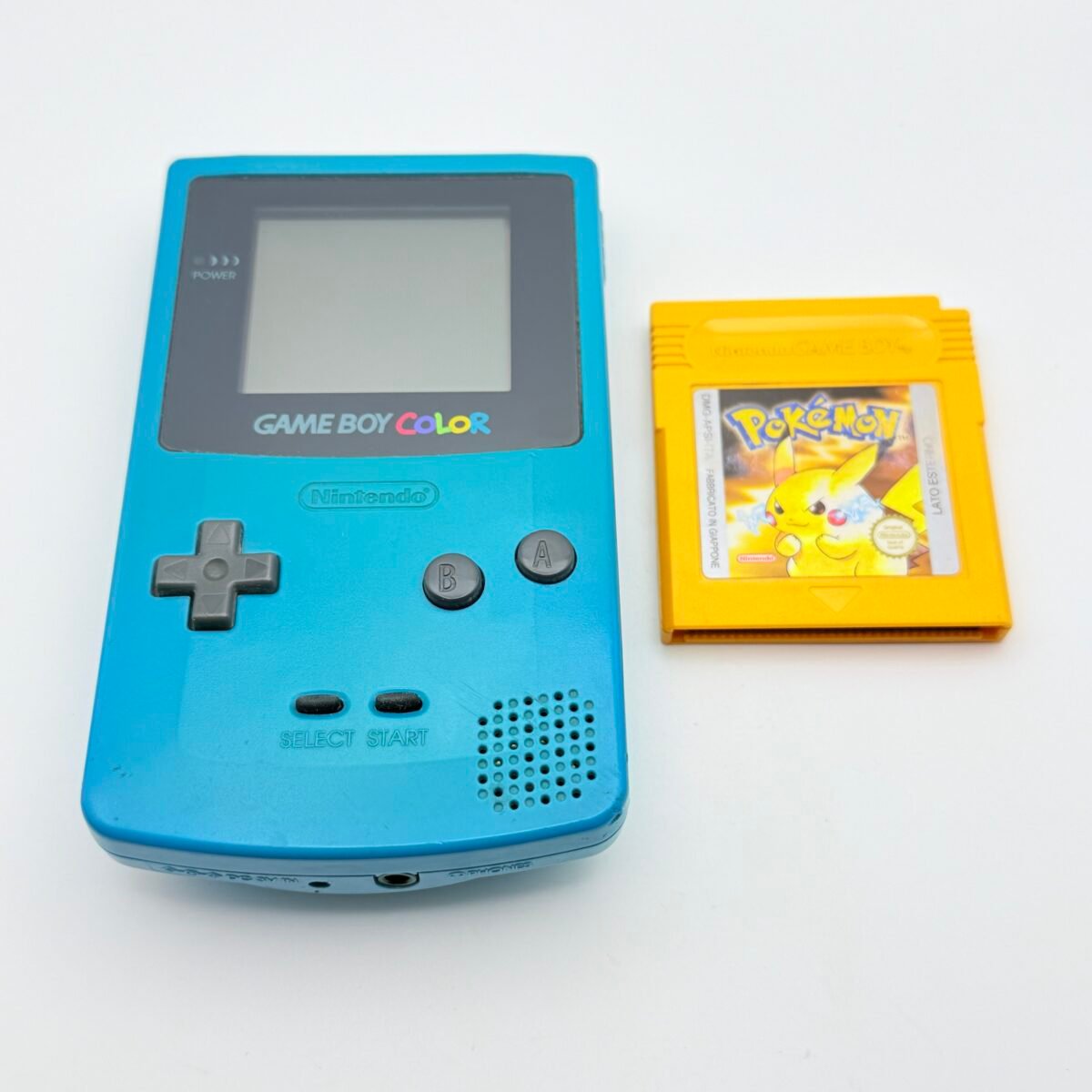 NINTENDO GAME BOY COLOR + POKÉMON GIALLO ORIGINALE ITA - SALVATAGGI FUNZIONANTI