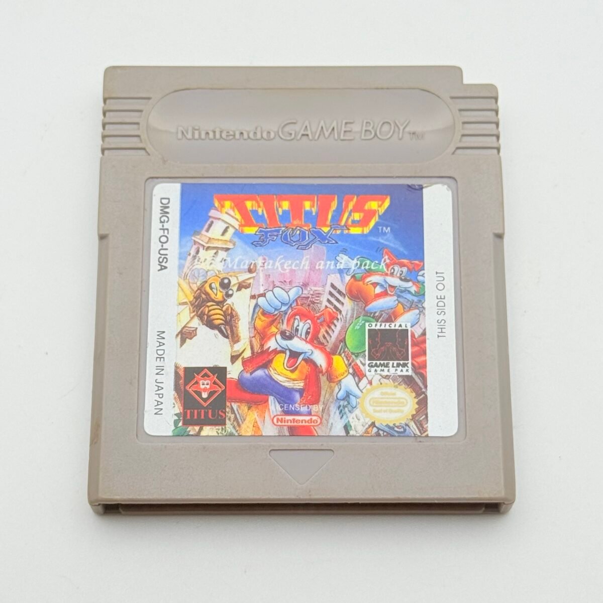TITUS FOX - NINTENDO GAME BOY - 100% ORIGINALE - TESTATO E FUNZIONANTE