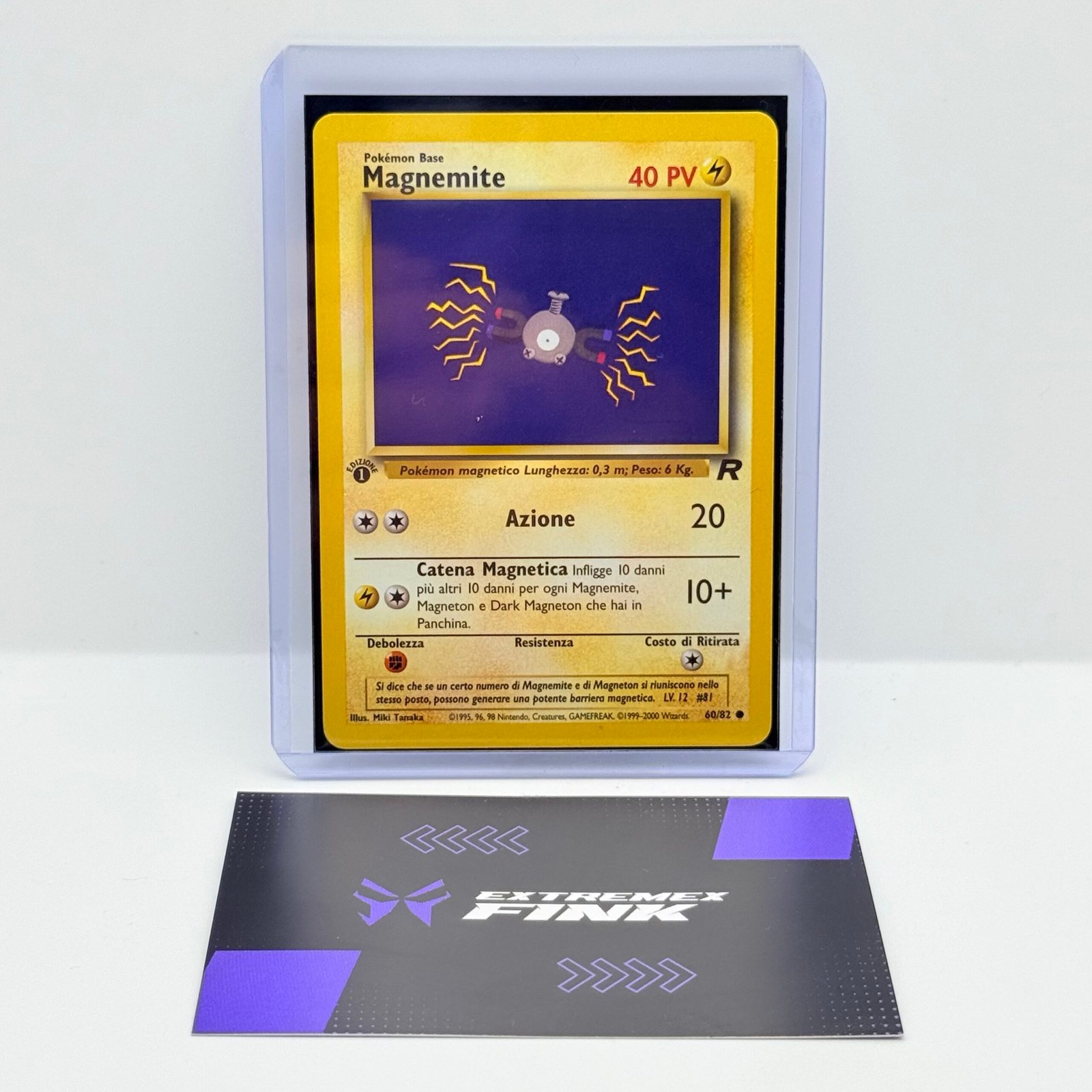 CARTA POKEMON MAGNEMITE 60/82 - ITA - 1 EDIZIONE TEAM ROCKET - NEAR MINT