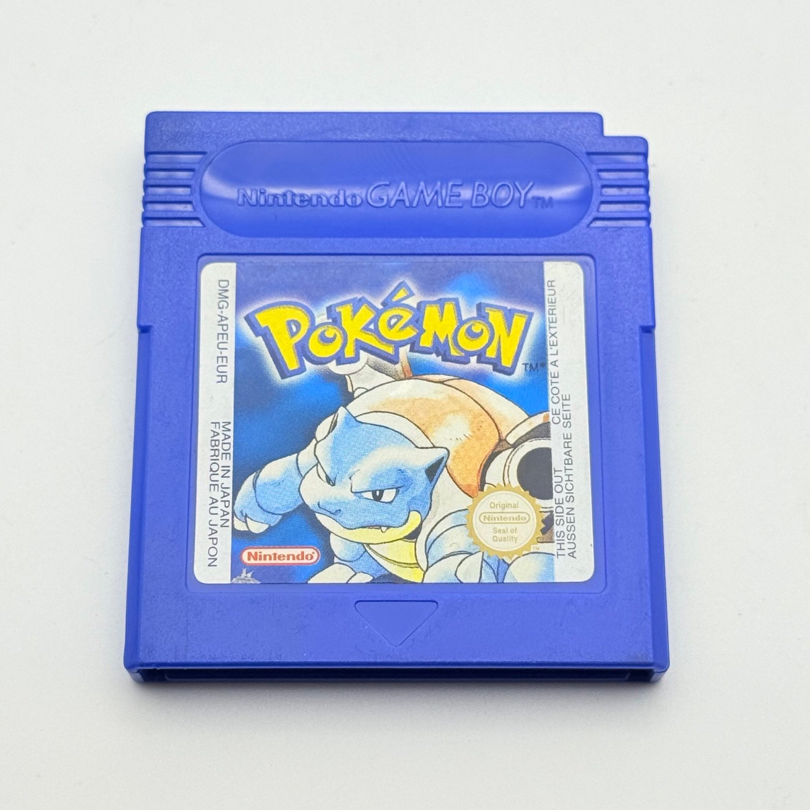 POKEMON BLUE - 100% ENGLISH - GAME BOY - 100% ORIGINALE PAL EUR - NEW BATTERY - PERFECT