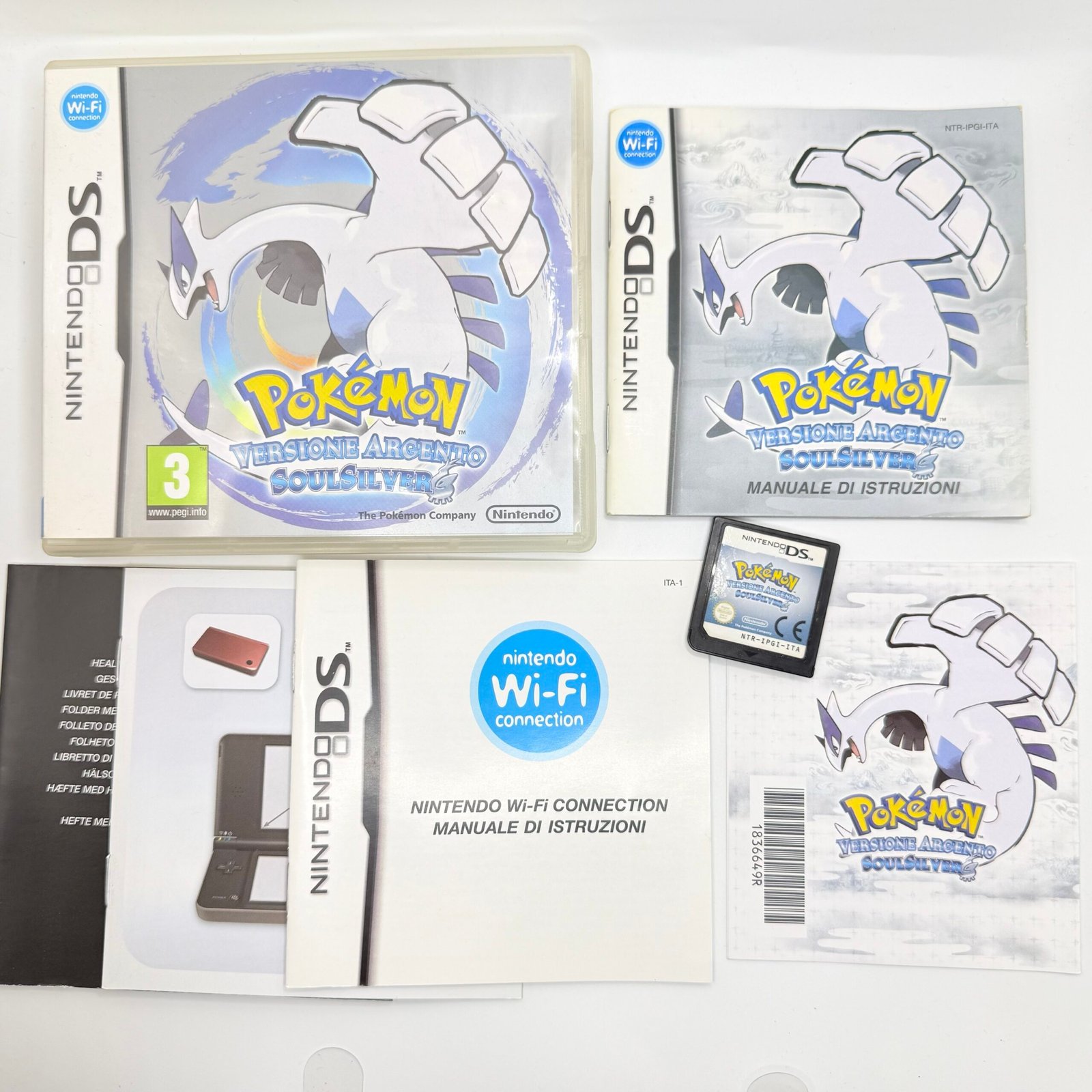 POKEMON SOUL SILVER ARGENTO - NINTENDO DS - ORIGINALE ITA CODICE VIP DA GRATTARE