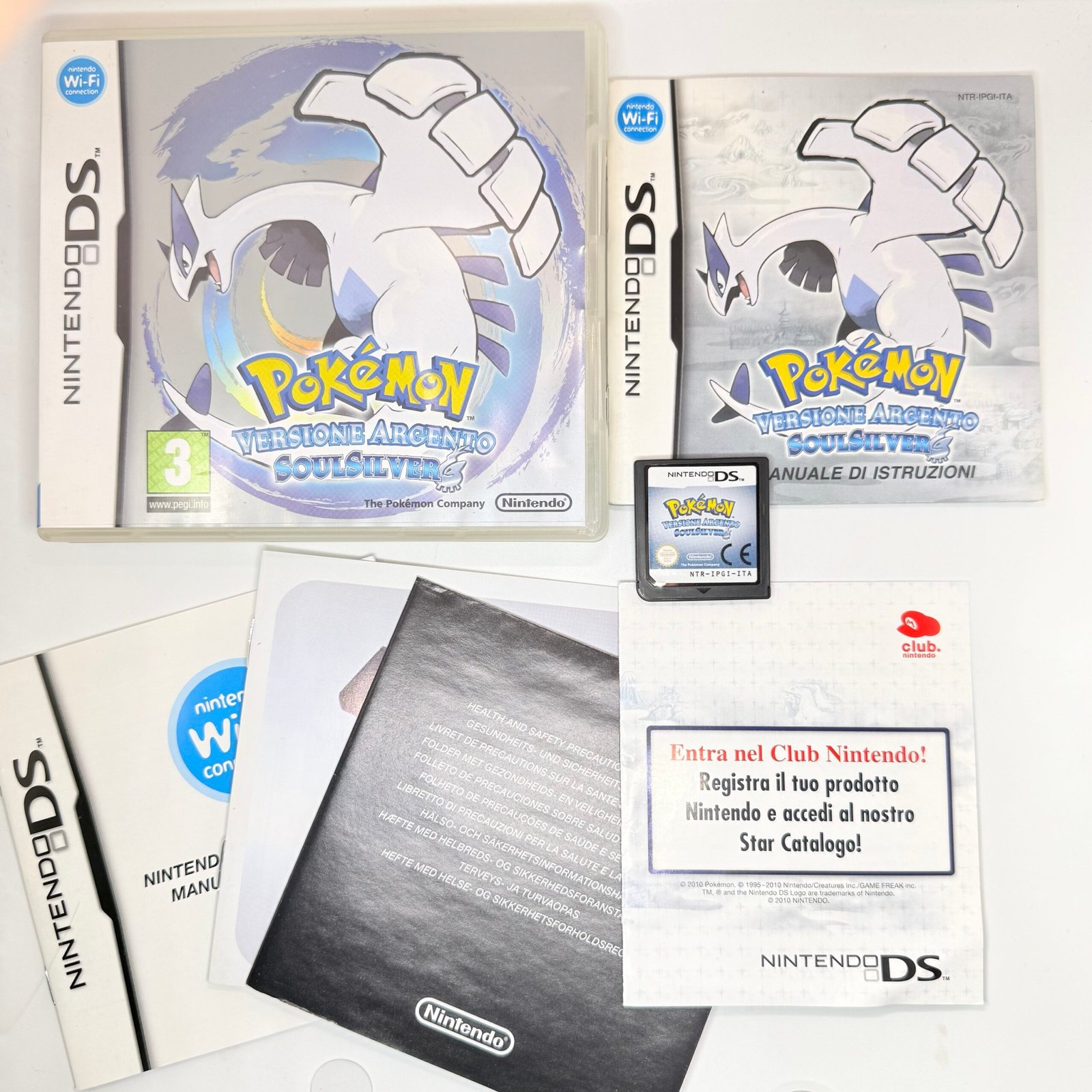 POKEMON SOUL SILVER ARGENTO - NINTENDO DS - ORIGINALE ITA CODICE VIP DA GRATTARE