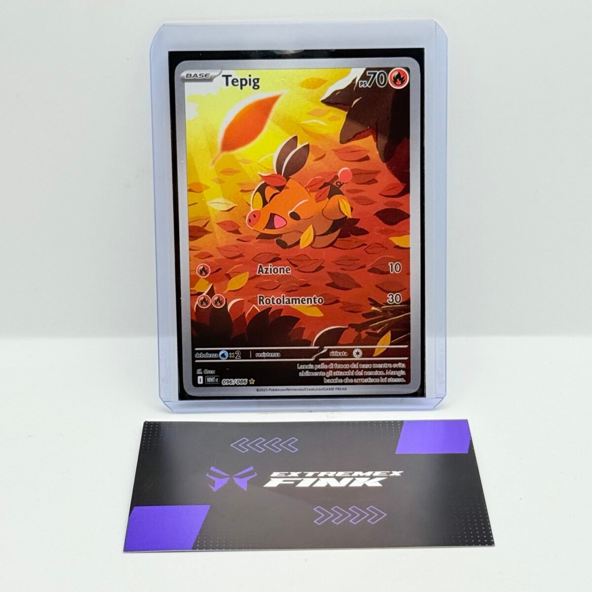 CARTA POKEMON CARD TEPIG 096/086 - ITA - FUOCO BIANCO - 2025 - NEAR MINT