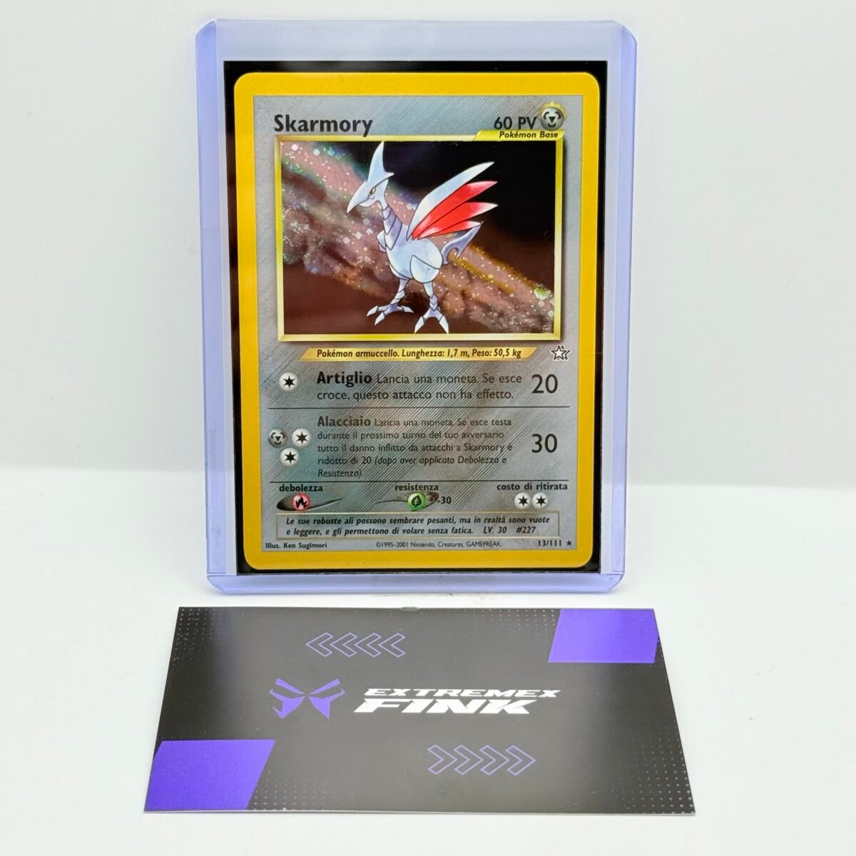 CARTA POKEMON SKARMORY HOLO 13/111- ITA - 2001 - NEO GENESIS - NEAR MINT