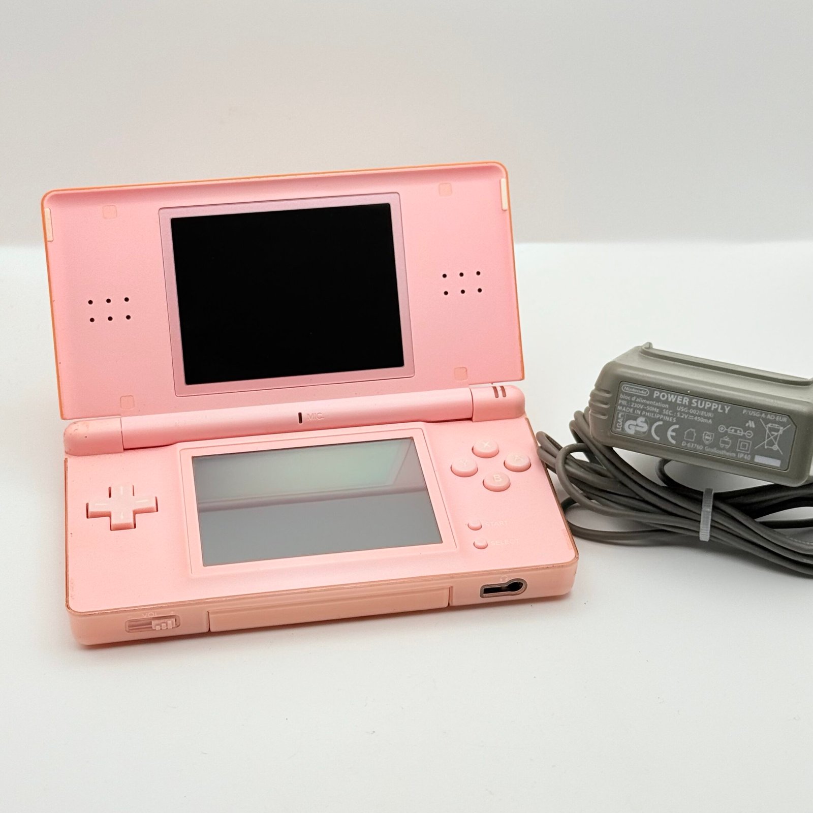 NINTENDO DS LITE ROSA - 100% ORIGINALE TESTATO E FUNZIONANTE + CARICATORE