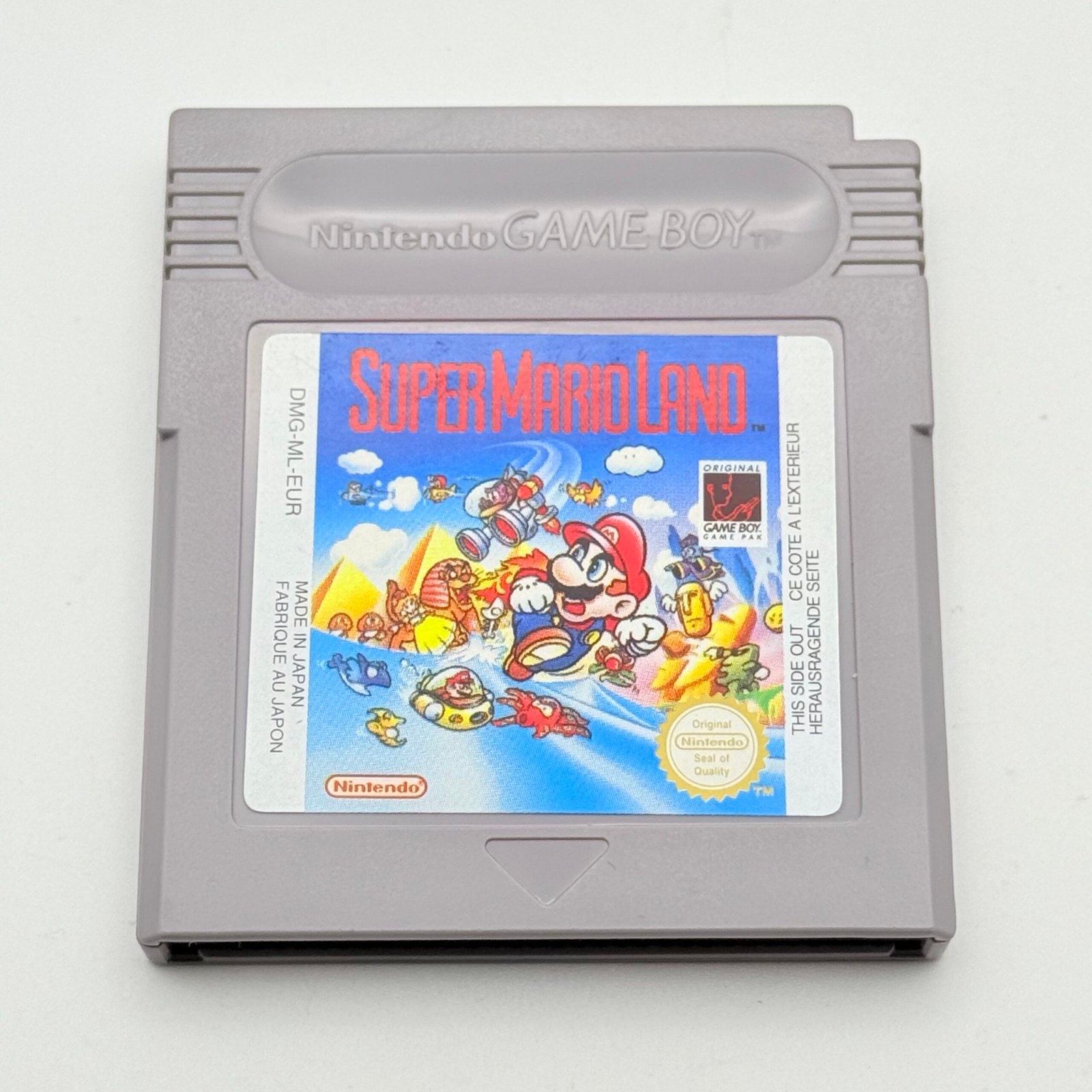 SUPER MARIO LAND - NINTENDO GAME BOY - 100% ORIGINALE PAL EUR - ADESIVO PERFETTO