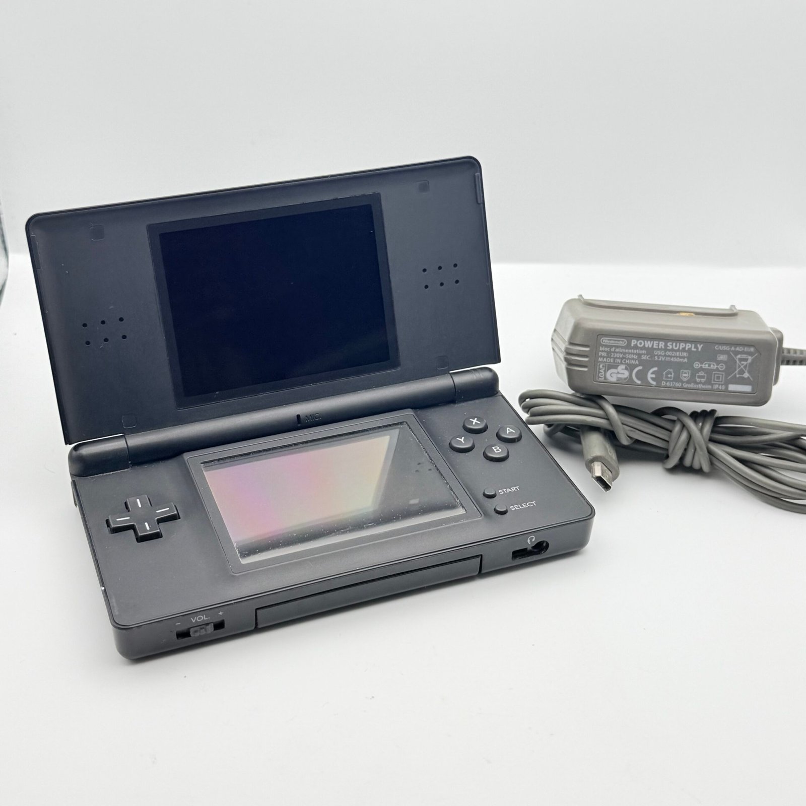 NINTENDO DS LITE NERO - 100% ORIGINALE TESTATO E FUNZIONANTE + CARICATORE
