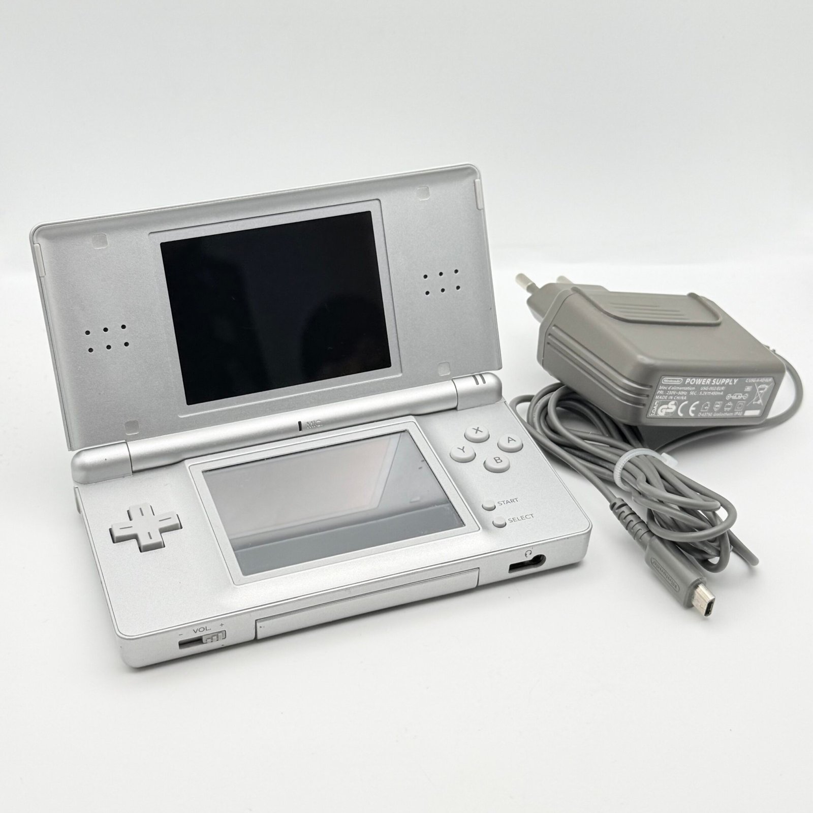 NINTENDO DS LITE GRIGIO - 100% ORIGINALE TESTATO E FUNZIONANTE + CARICATORE