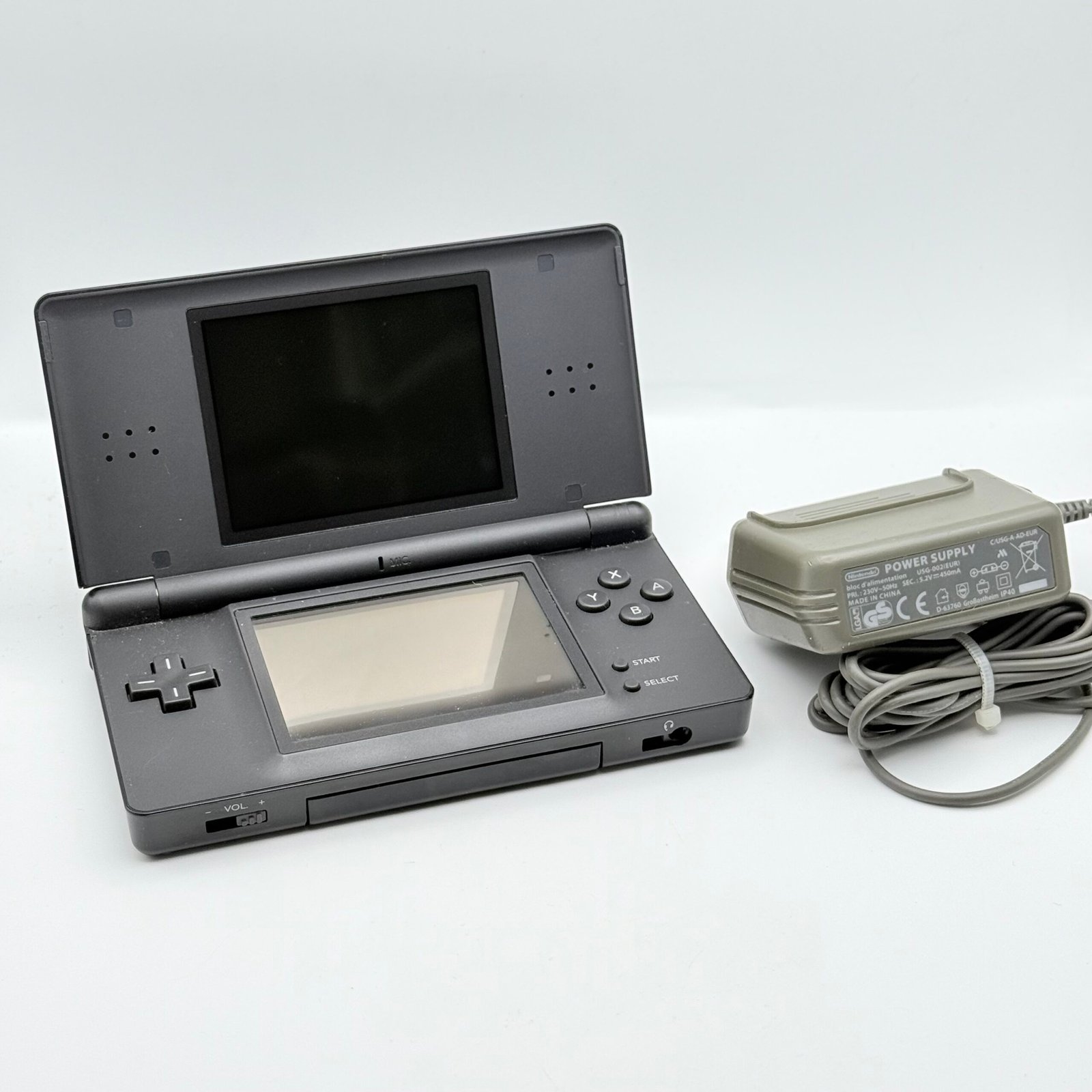 NINTENDO DS LITE NERO - 100% ORIGINALE TESTATO E FUNZIONANTE + CARICATORE