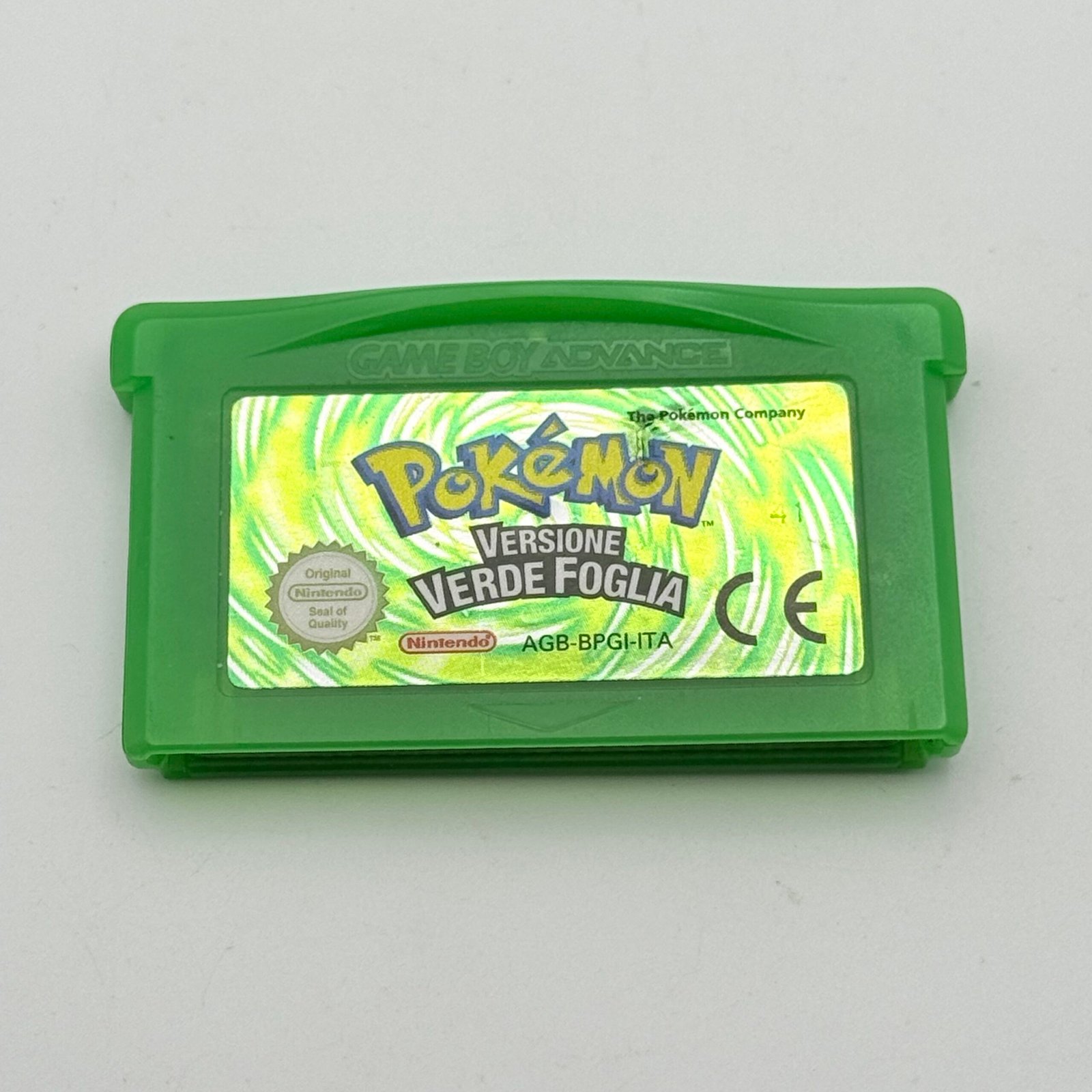 POKEMON VERDE FOGLIA GAME BOY ORIGINALE ITA - 100%FUNZIONANTE - ADESIVO BUONO
