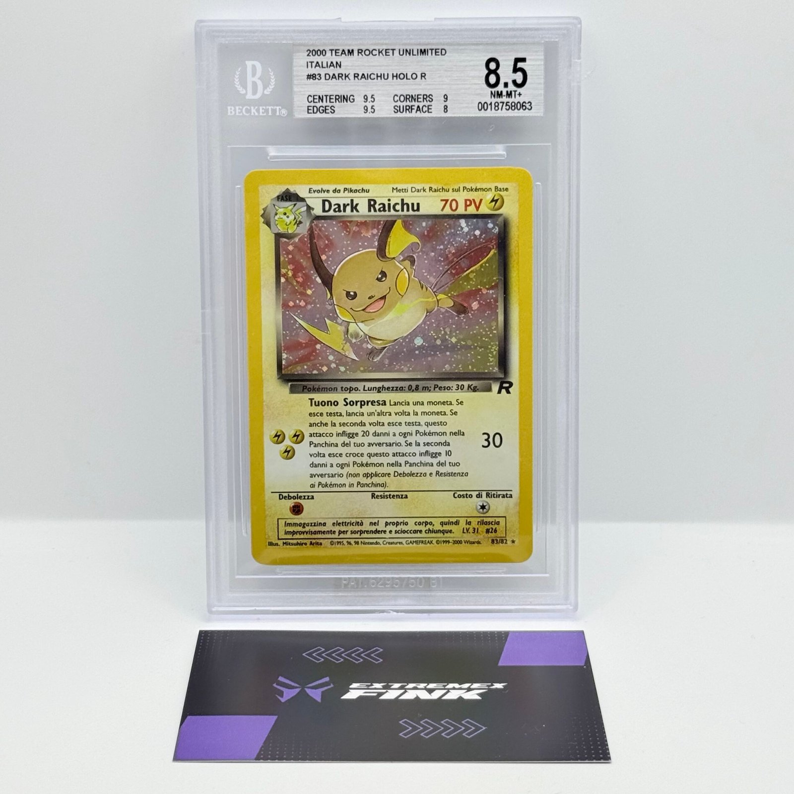 CARTA POKEMON DARK RAICHU HOLO 83/82 - ITA - PRENOTATA / VENDUTA