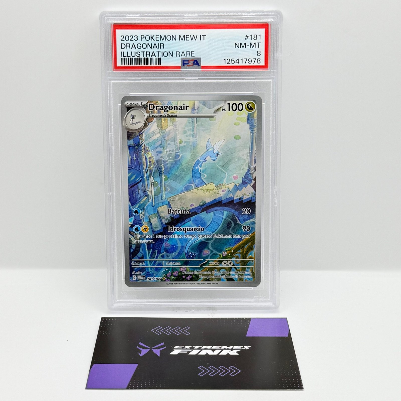 CARTA POKEMON DRAGONAIR 181/165 - MEW 151 - ITA - PSA 8