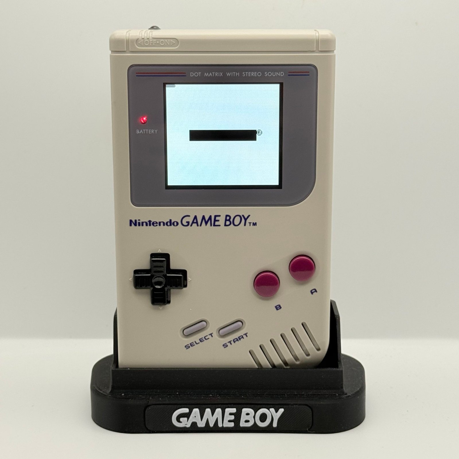 NINTENDO GAME BOY CLASSIC GRIGIO DMG-01 - MOD IPS + STAND NUOVO