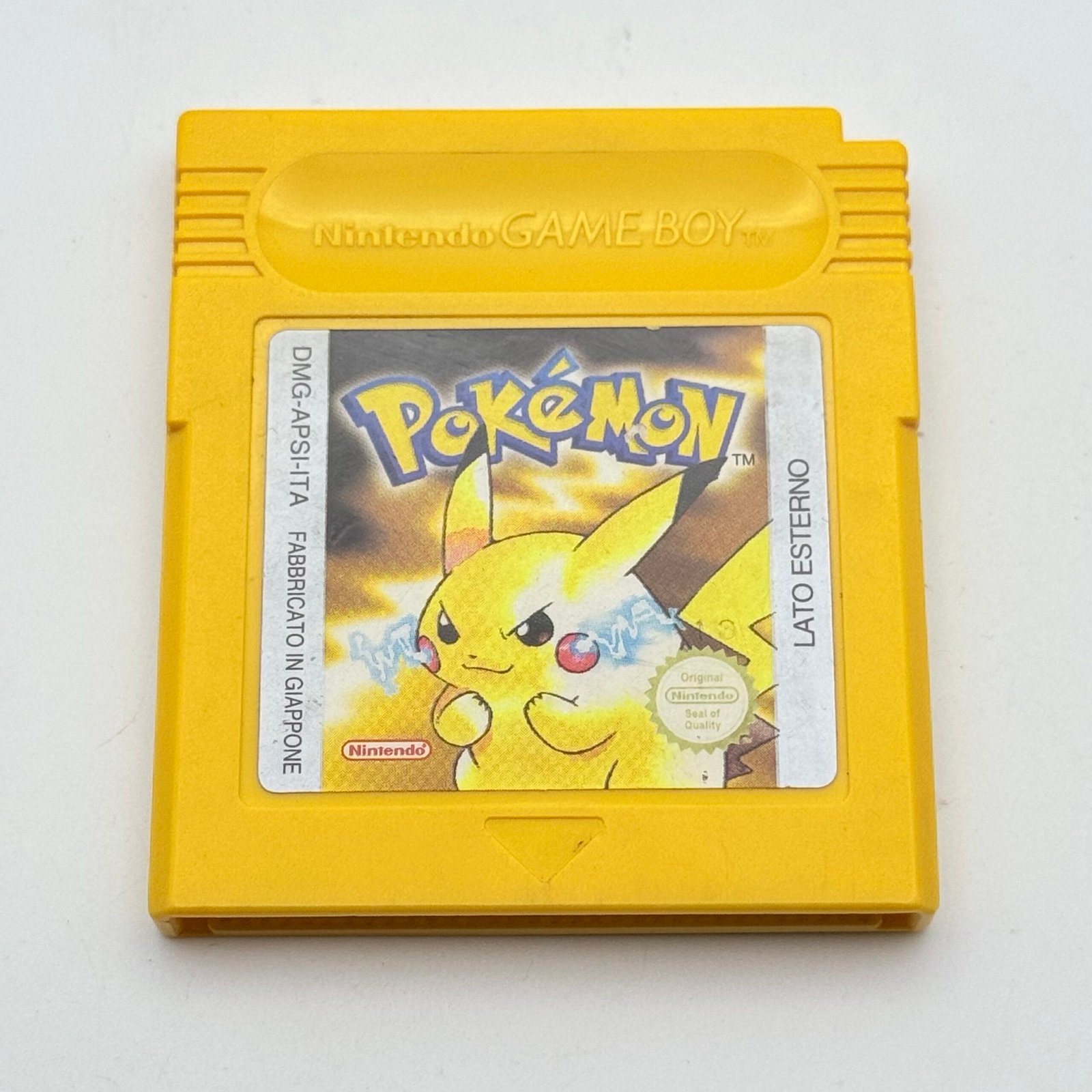 POKÉMON GIALLO GAME BOY - ORIGINALE ITALIANO - BATTERIA ORIGINALE OK - ADESIVO OTTIMO