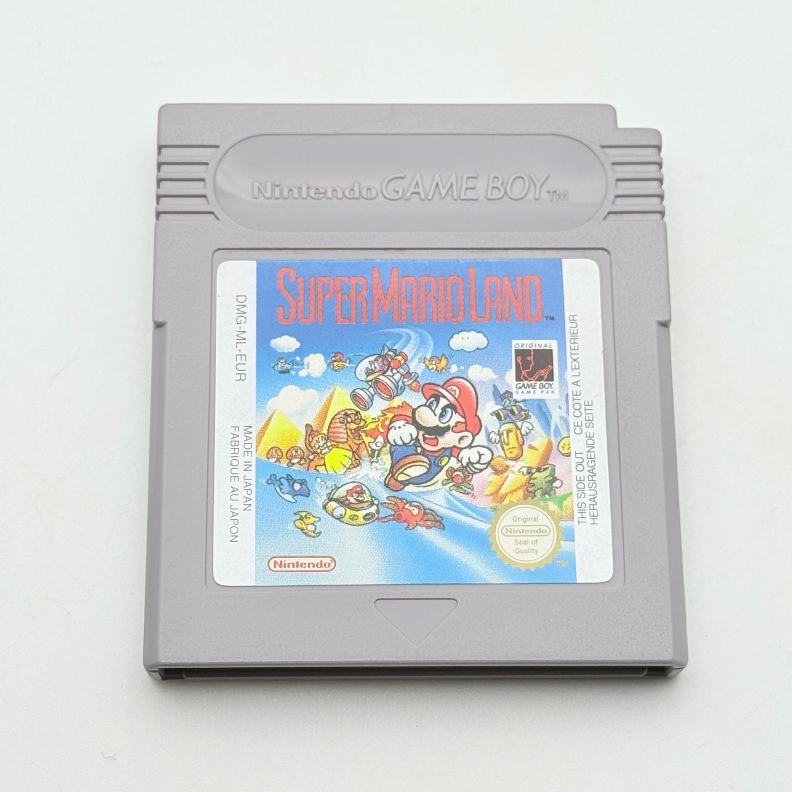 SUPER MARIO LAND - NINTENDO GAME BOY - 100% ORIGINALE PAL EUR - ADESIVO PERFETTO