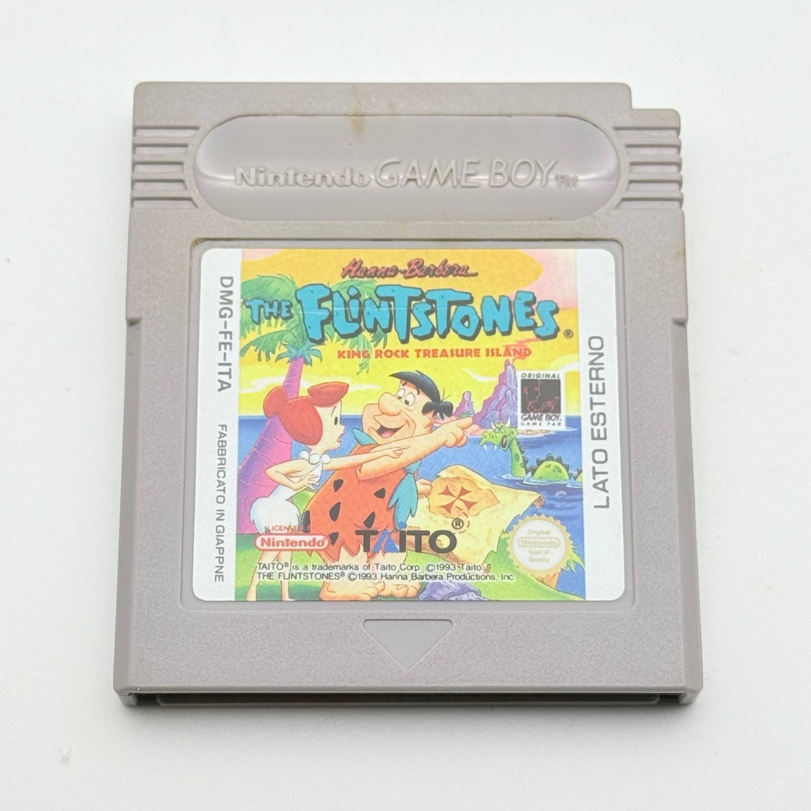 THE FLINTSTONES NINTENDO GAME BOY - 100% ORIGINALE PAL EUR - ADESIVO OTTIMO