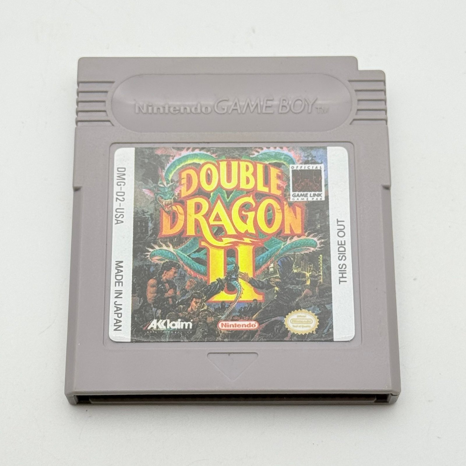 DOUBLE DRAGON 2 - NINTENDO GAME BOY - 100% ORIGINALE - TESTATO E FUNZIONANTE