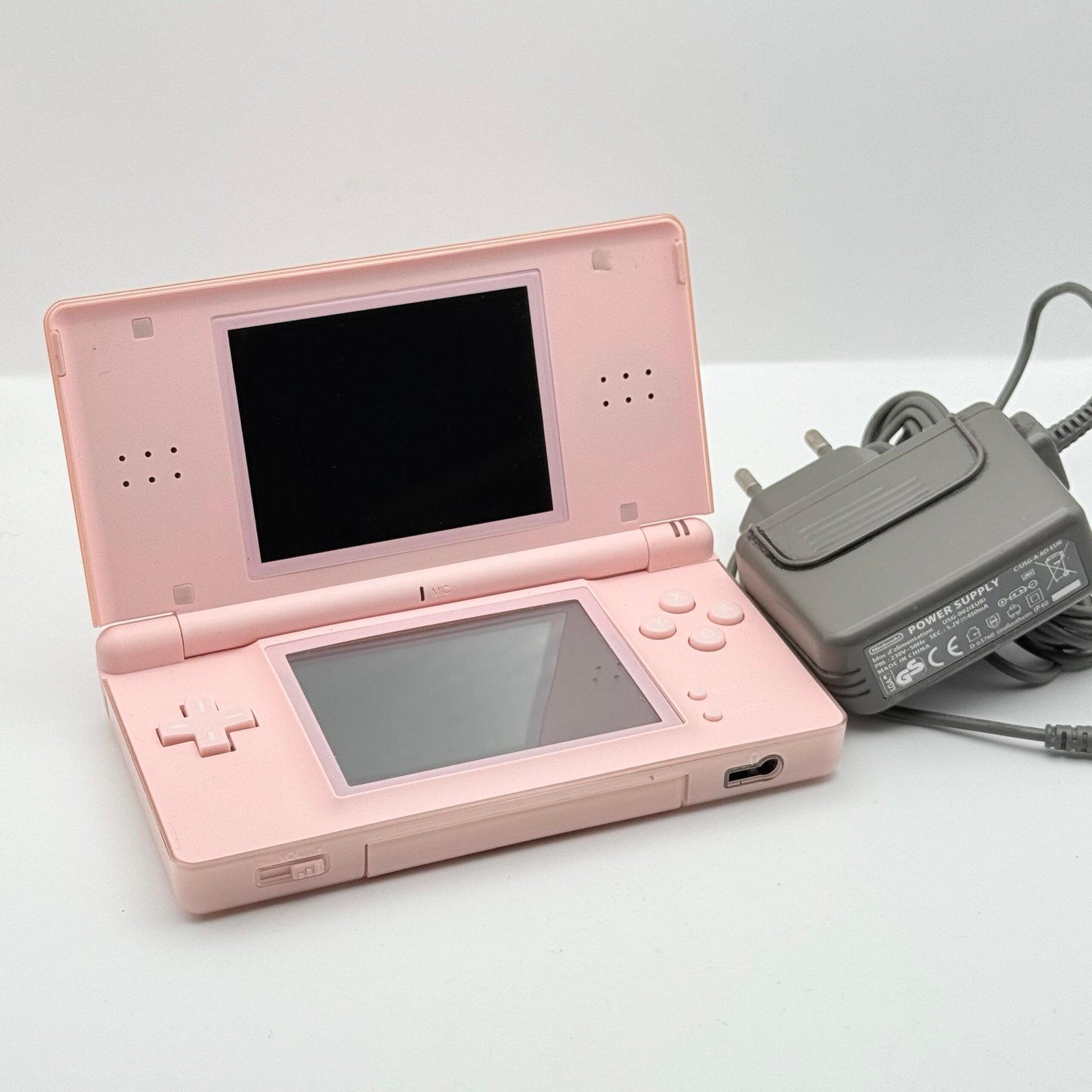 NINTENDO DS LITE ROSA - RICONDIZIONATO - SCOCCA NUOVA + CARICATORE ORIGINALE