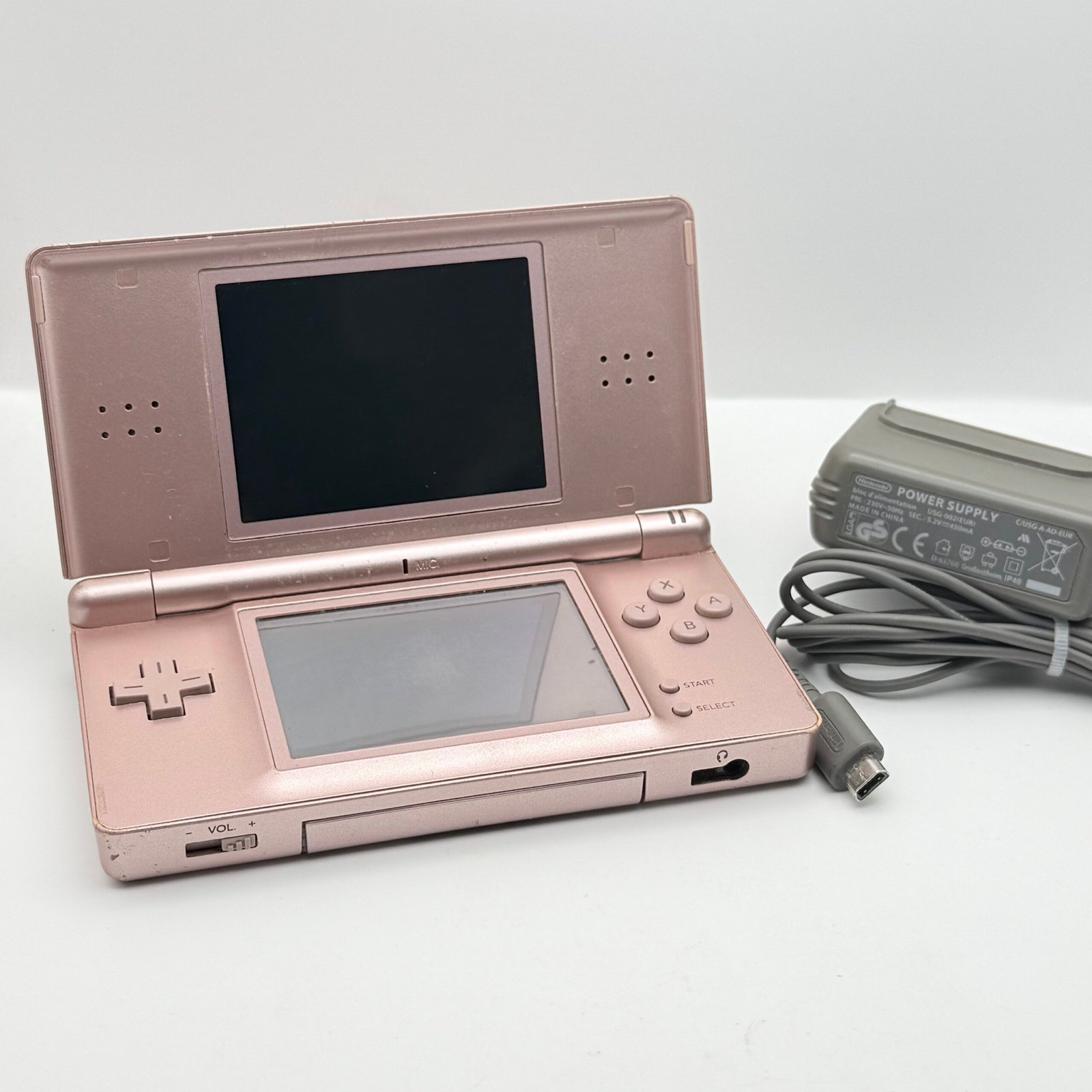 NINTENDO DS LITE ROSE- 100% ORIGINALE TESTATO E FUNZIONANTE + CARICATORE