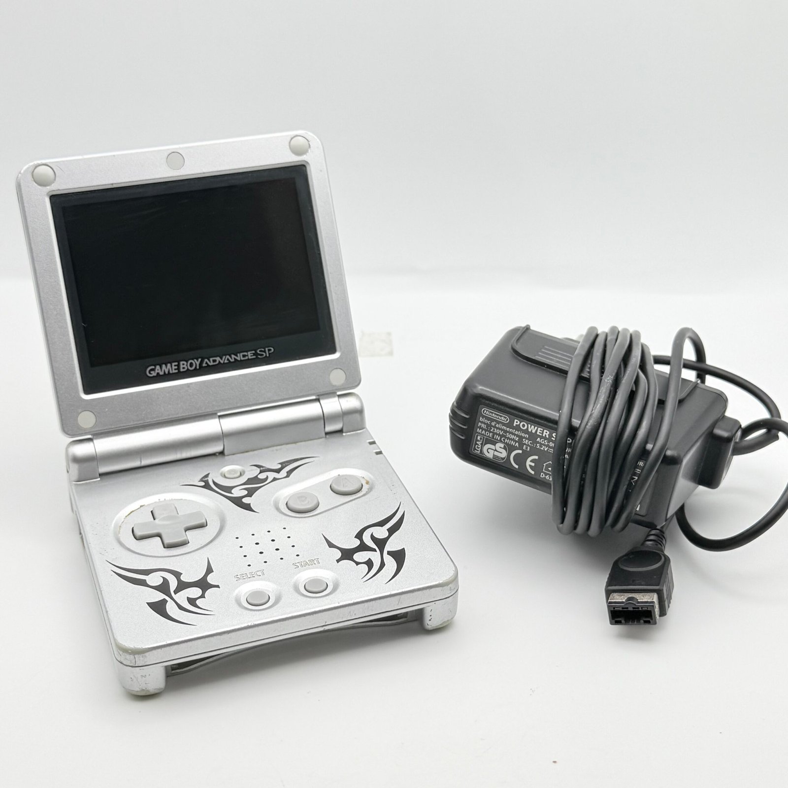 NINTENDO GAME BOY ADVANCE SP AGS 101 !! TRIBAL - 100% ORIGINALE + CARICATORE