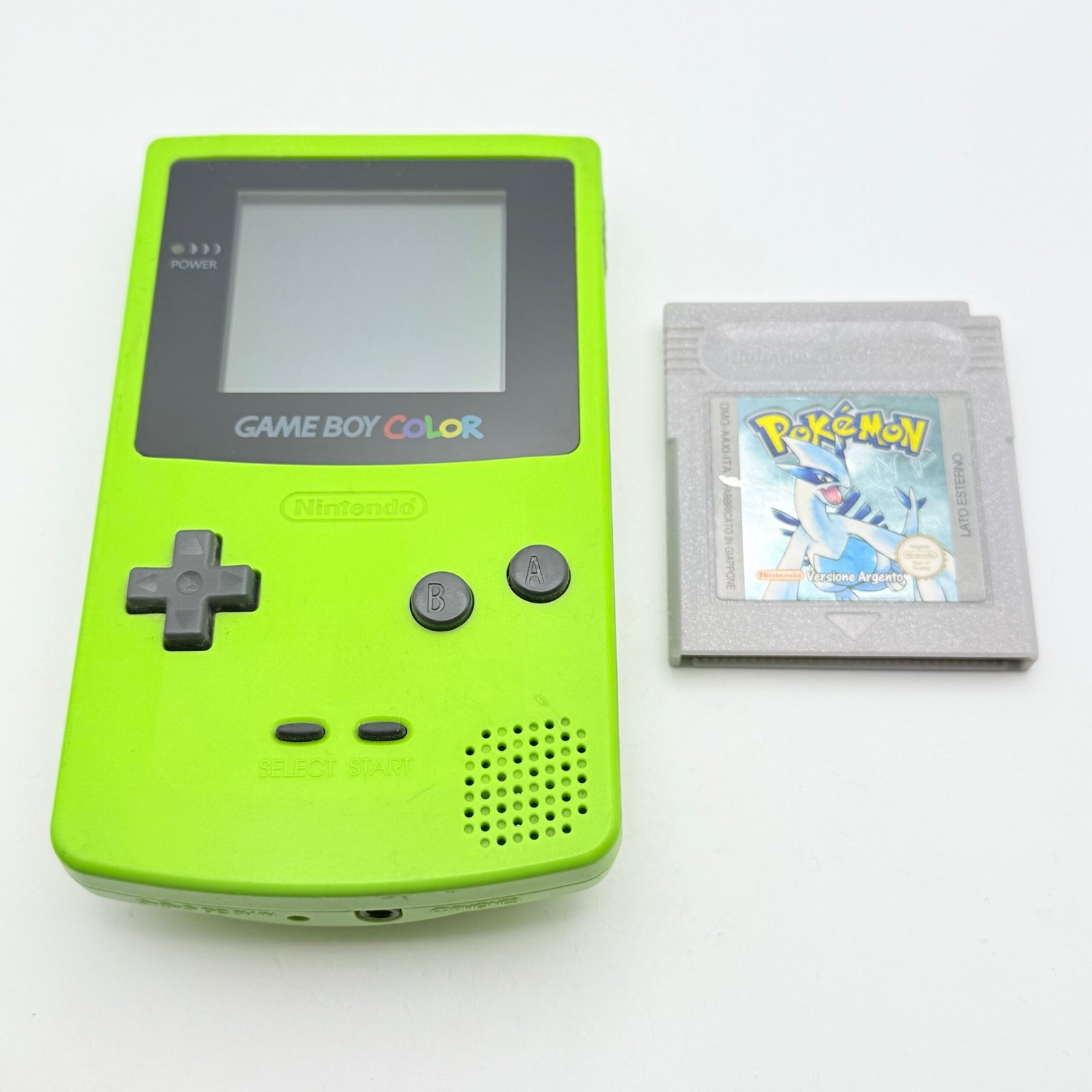 NINTENDO GAME BOY COLOR + POKÉMON ARGENTO ORIGINALE ITA - SALVATAGGI FUNZIONANTI