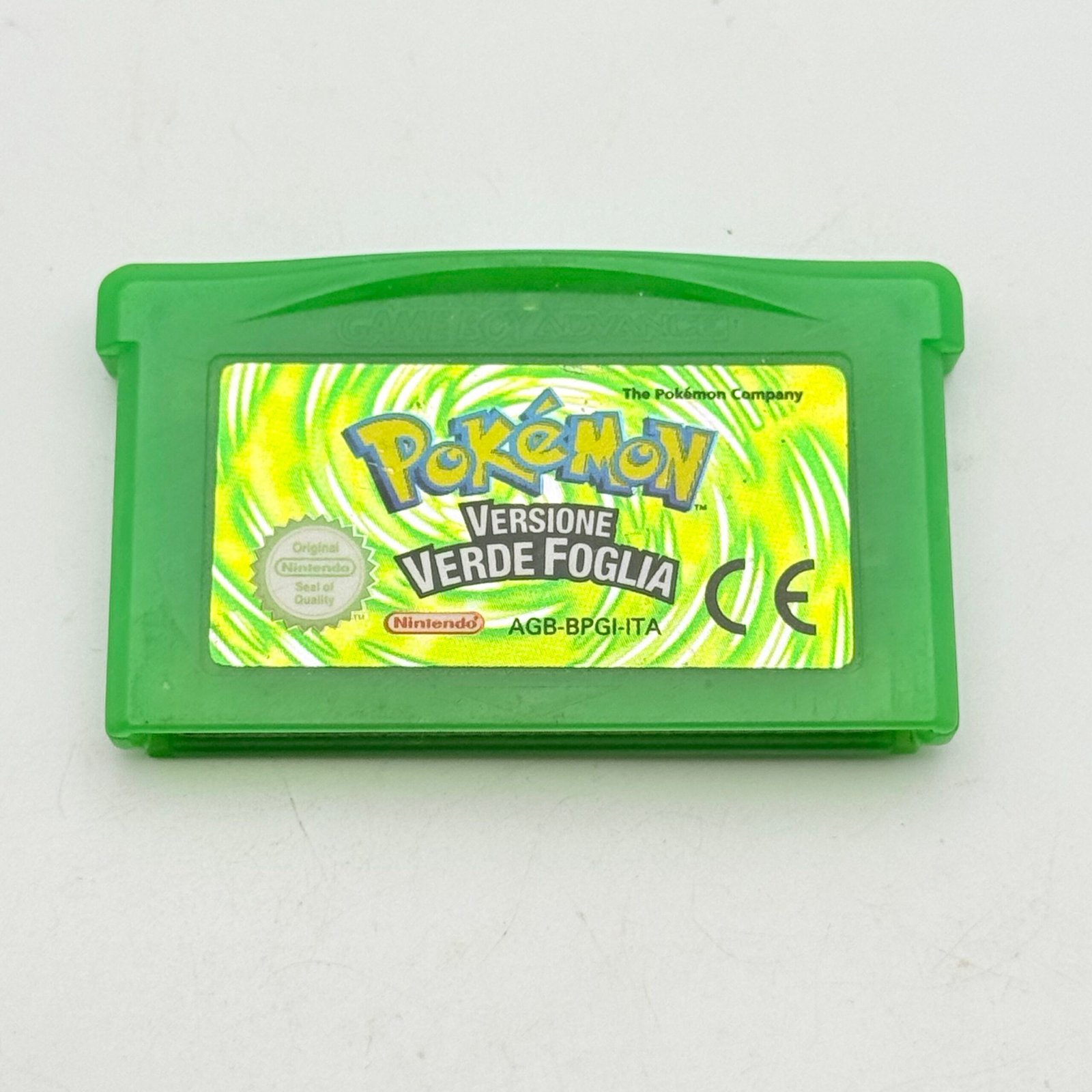 POKEMON VERDE FOGLIA GAME BOY ORIGINALE ITA - 100%FUNZIONANTE - ADESIVO OTTIMO