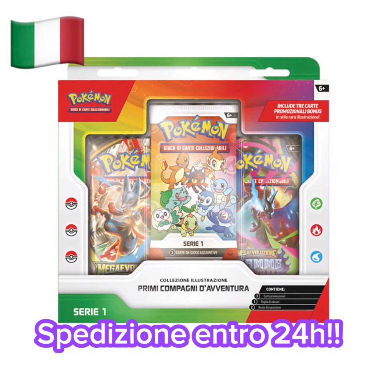 🇮🇹 POKEMON PRIMI COMPAGNI D‘AVVENTURA - SERIE 1 - ITA -