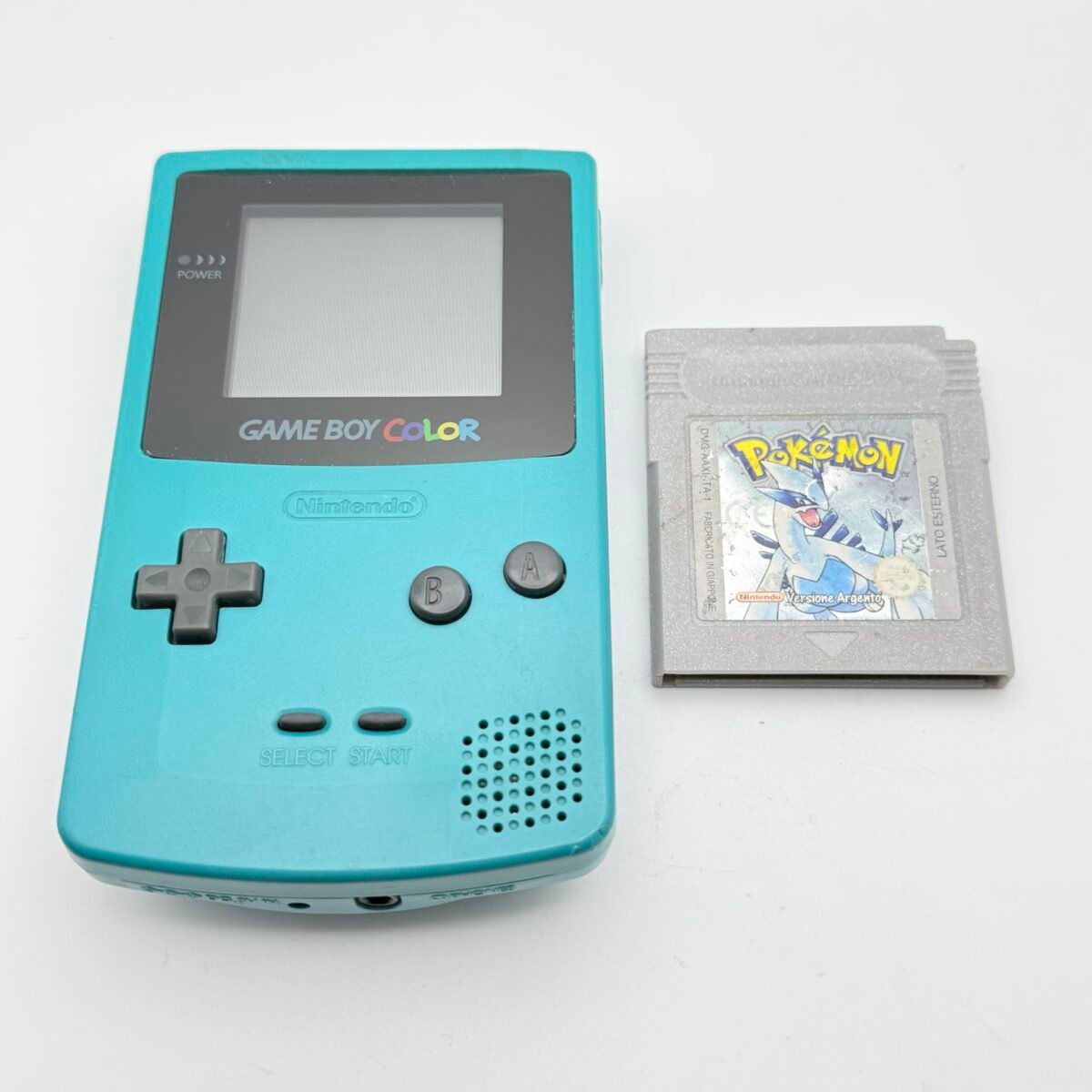 NINTENDO GAME BOY COLOR + POKÉMON ARGENTO ORIGINALE ITA - SALVATAGGI FUNZIONANTI